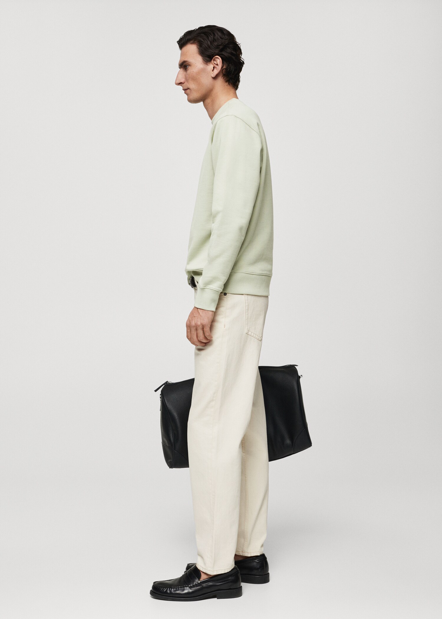 100% cotton basic sweatshirt - Details of the article 2