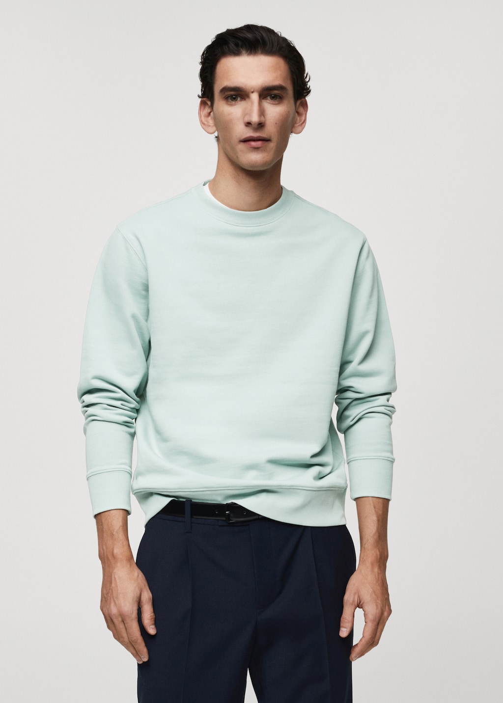 100 cotton basic sweatshirt