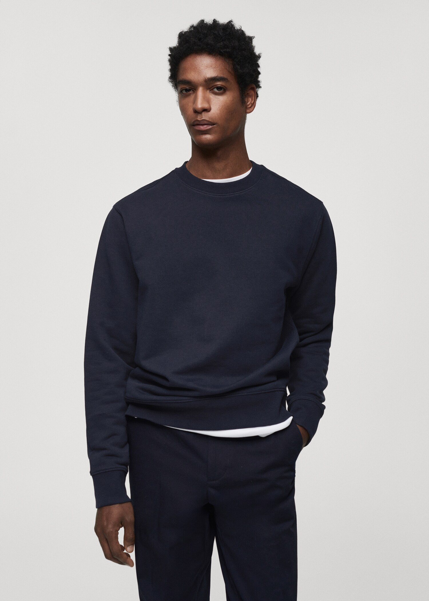 100% cotton basic sweatshirt - Medium plane