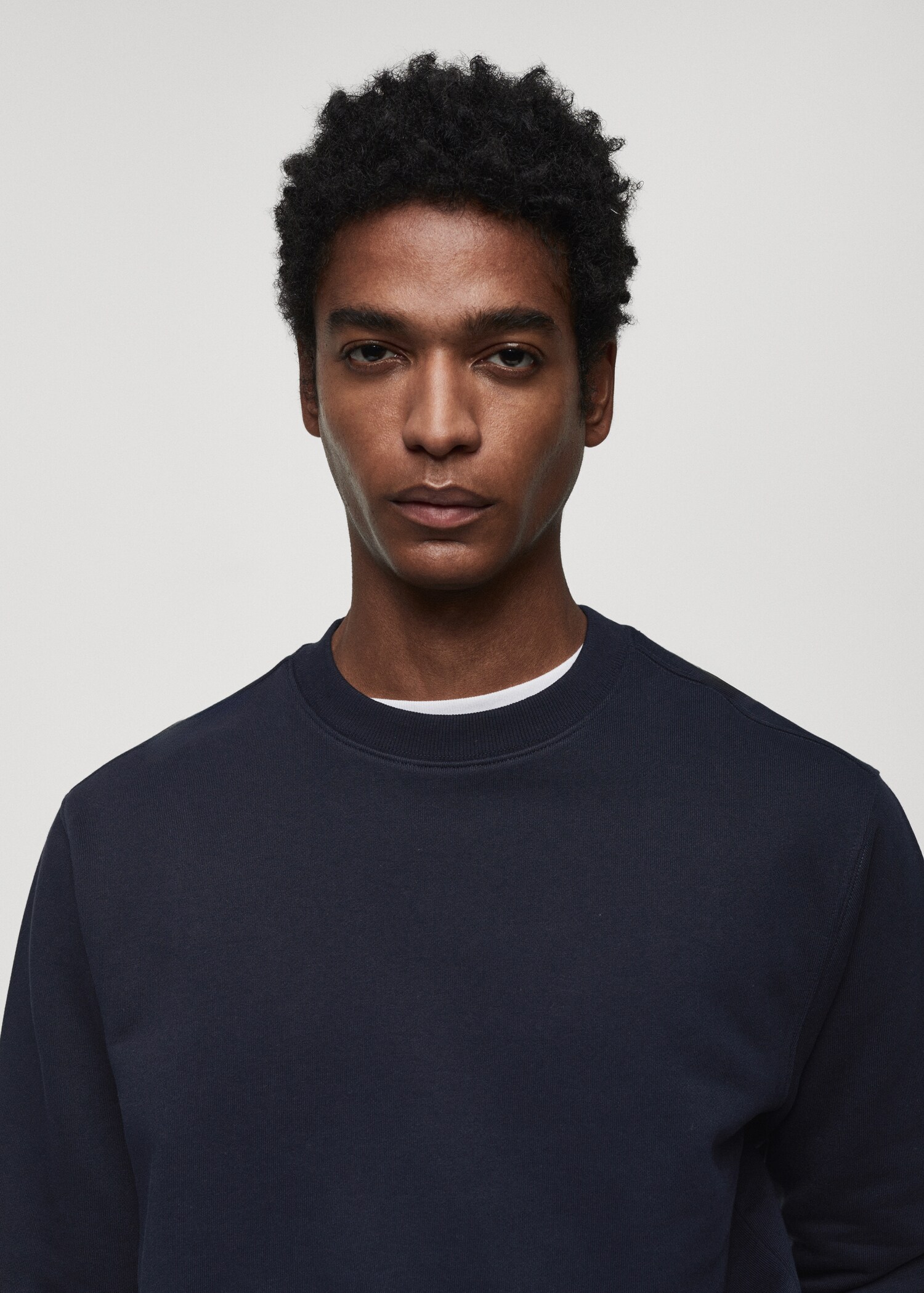 100% cotton basic sweatshirt - Details of the article 1