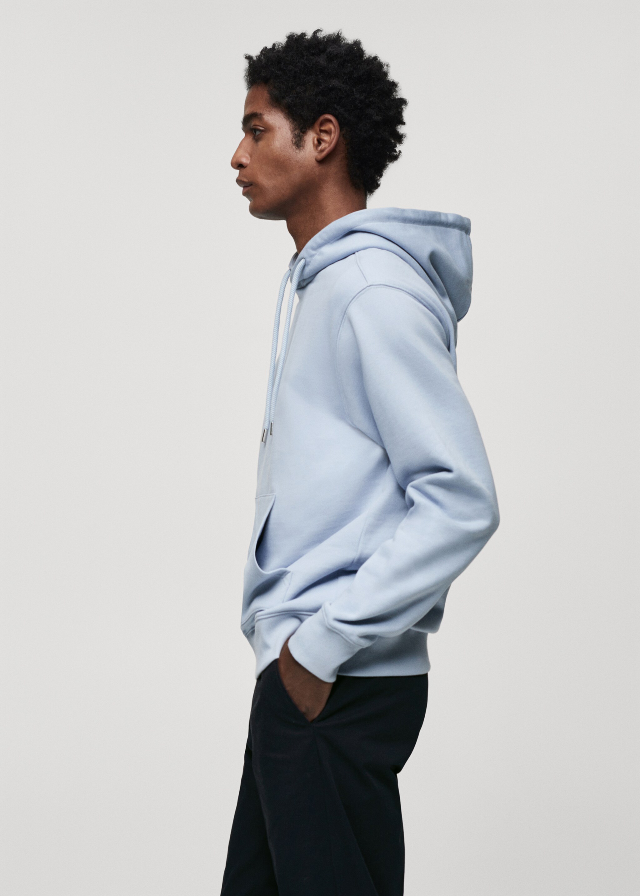 Lightweight cotton hooded sweatshirt - Details of the article 2