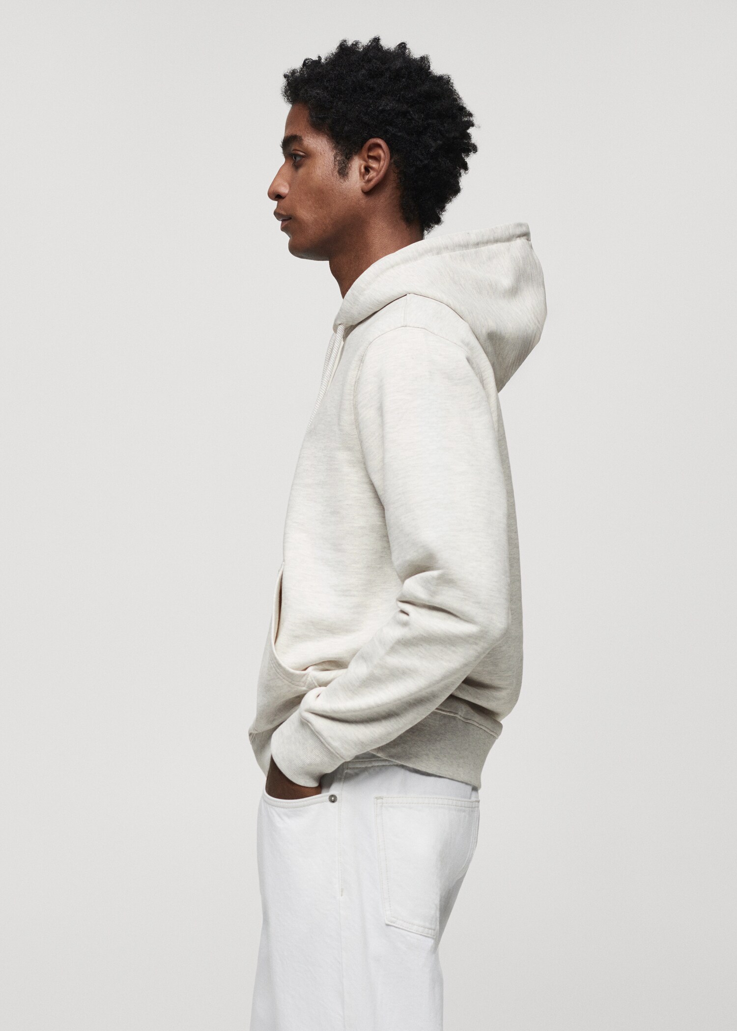 Leichtes Baumwollsweatshirt mit Kapuze - Detail des Artikels 2