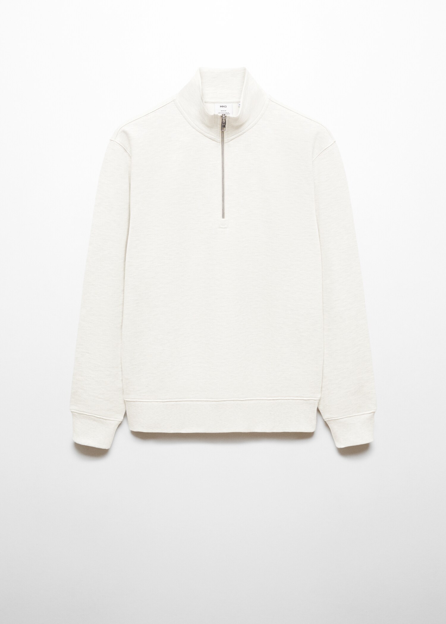 Zipper cotton sweater - Article without model