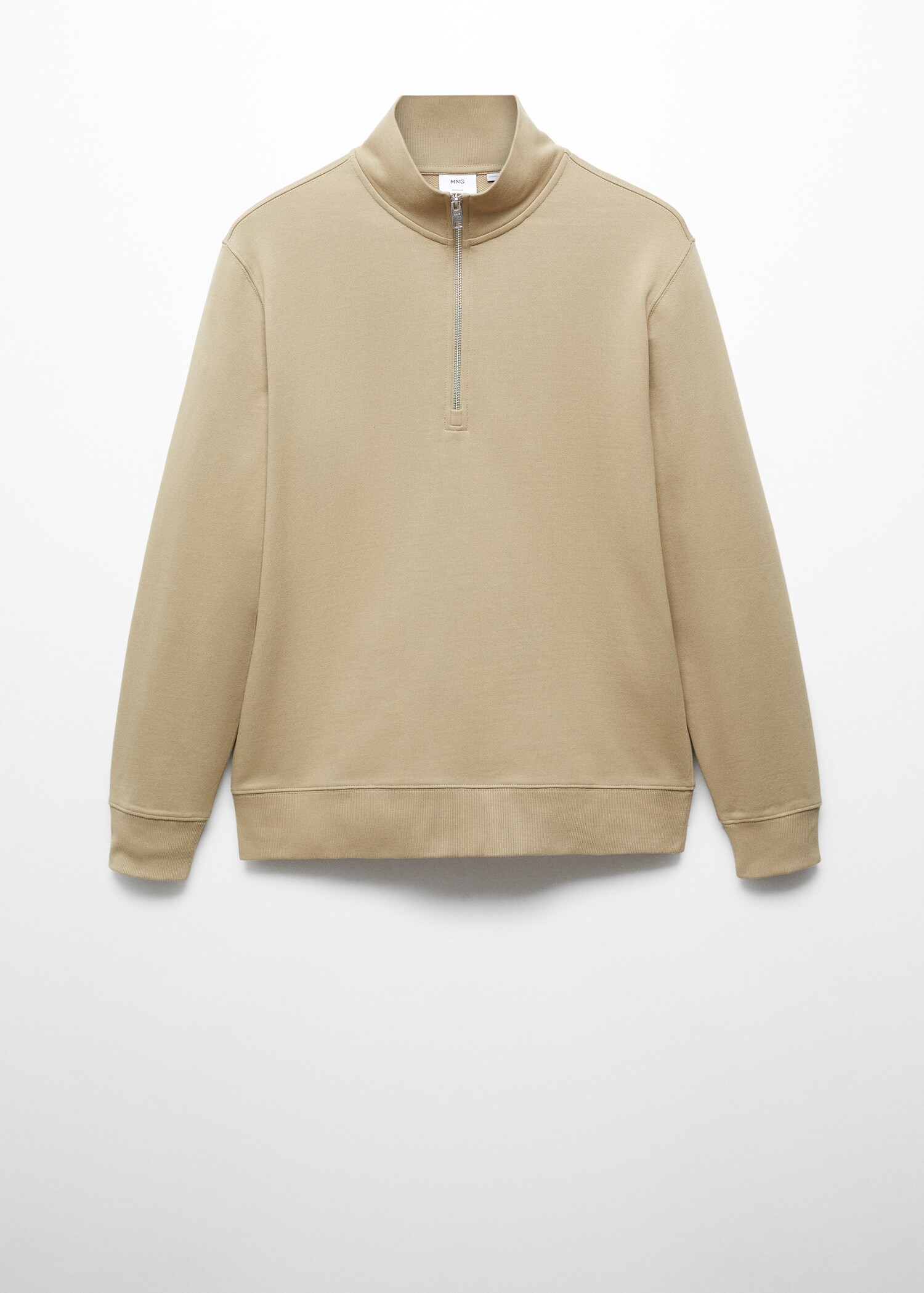 Zipper cotton sweater - Article without model