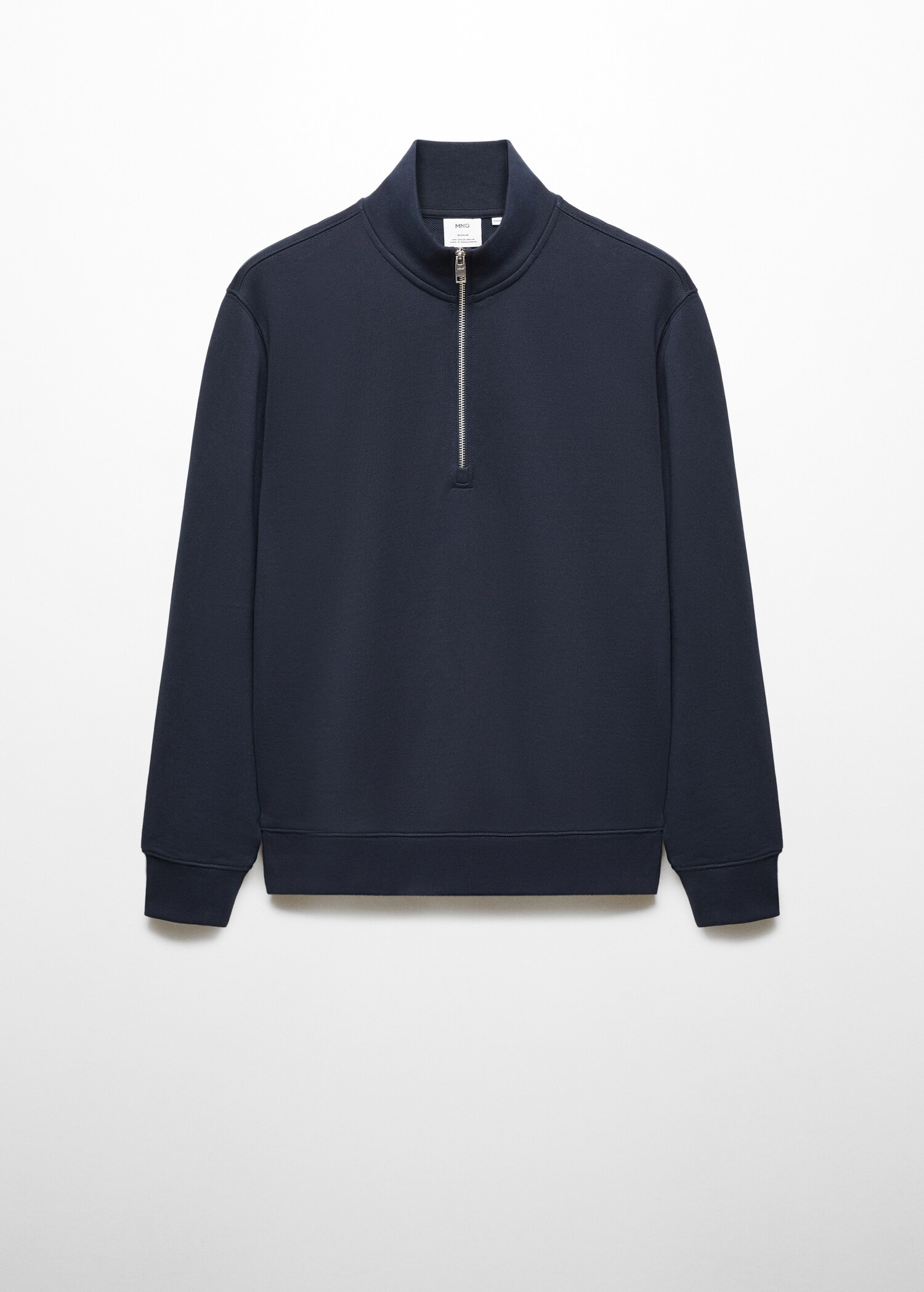 Zipper cotton sweater - Article without model