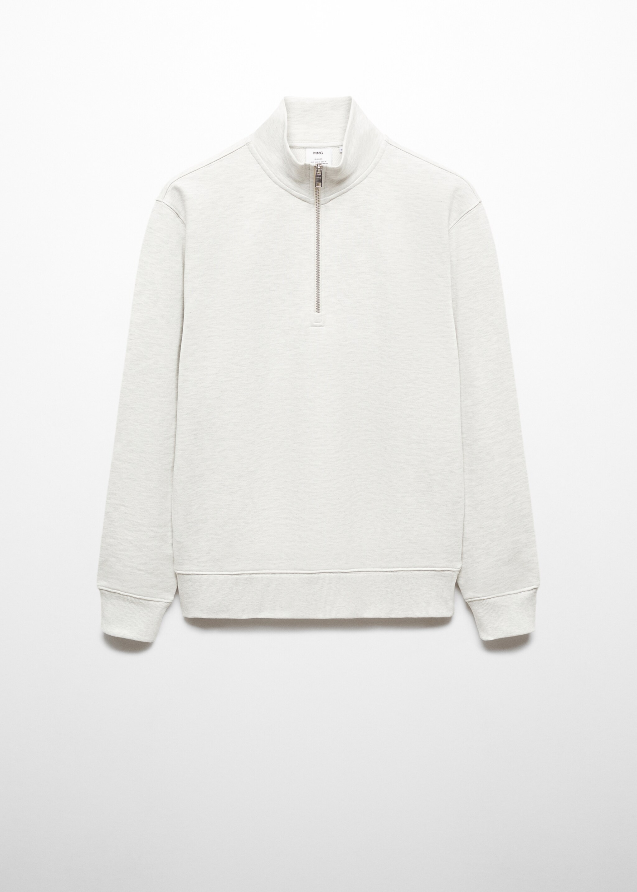 Zipper cotton sweater - Article without model