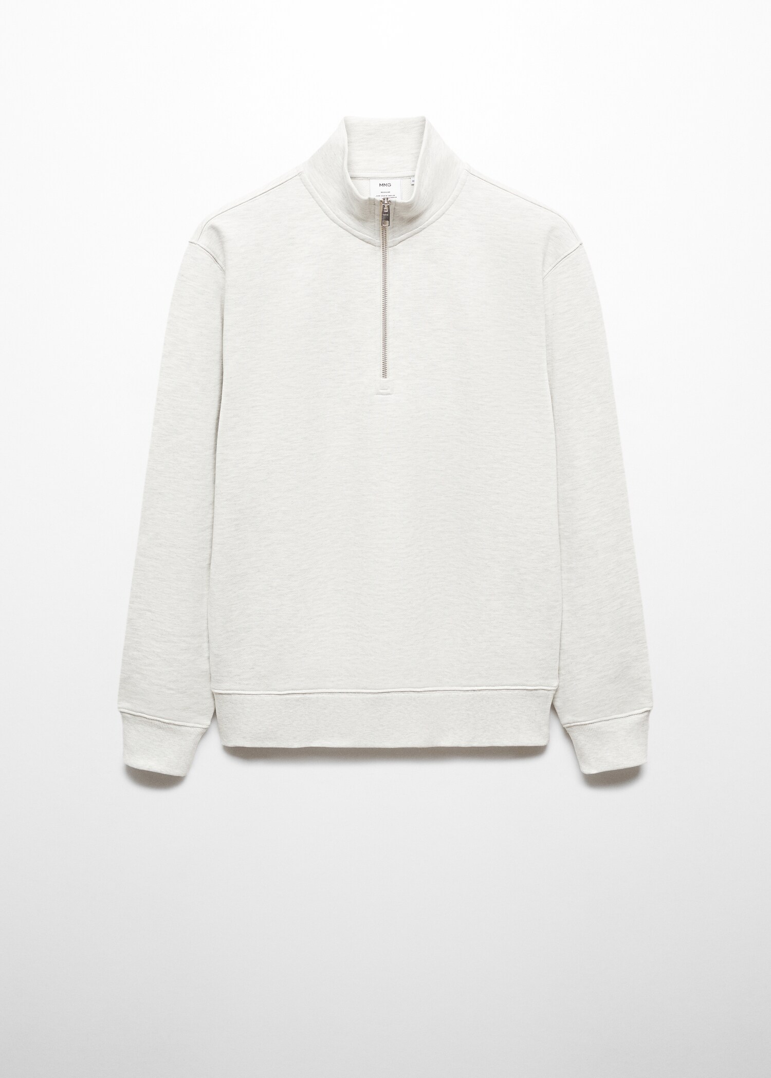 Zipper cotton sweater - Article without model