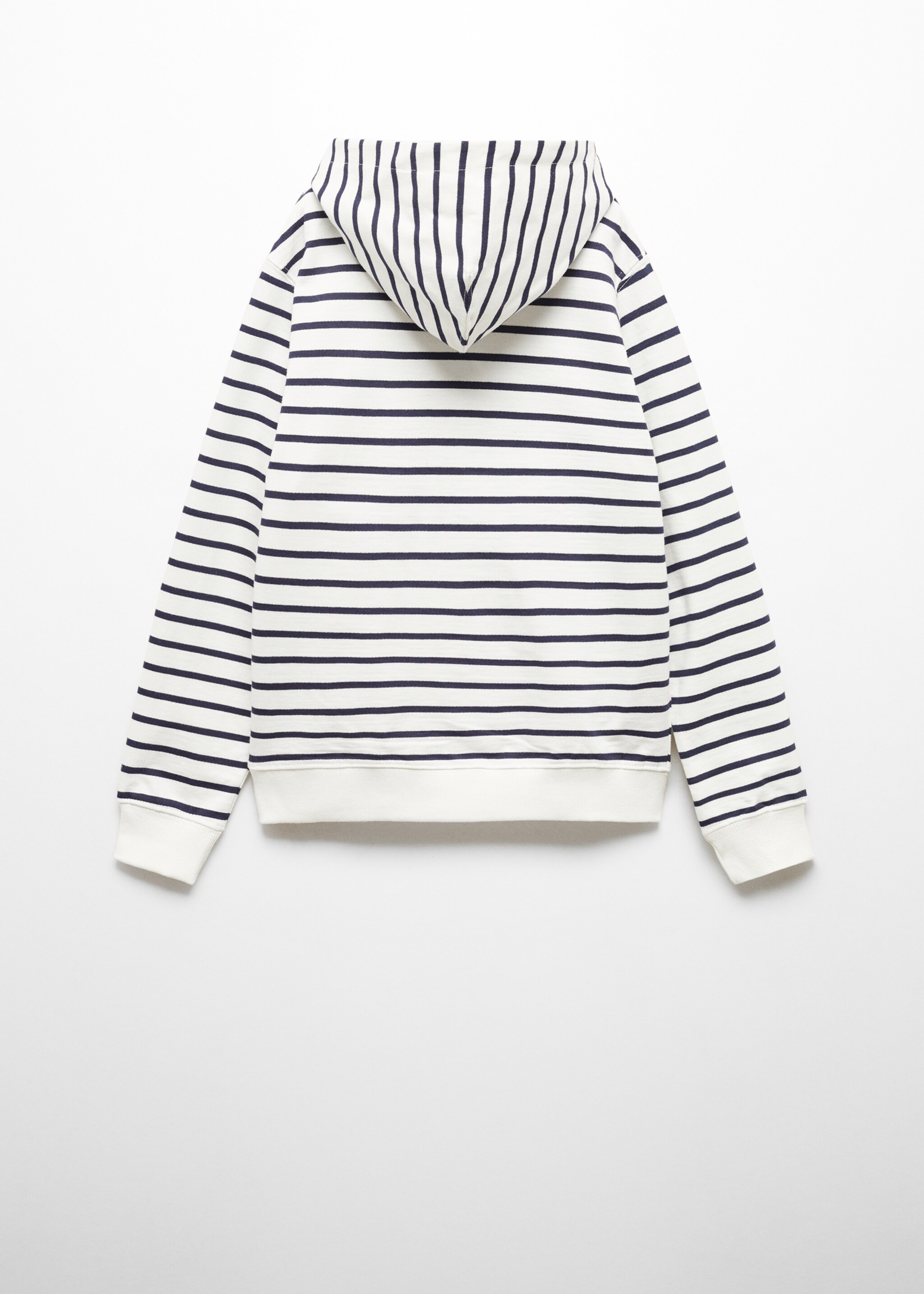 Striped hooded sweatshirt - Reverse of the article
