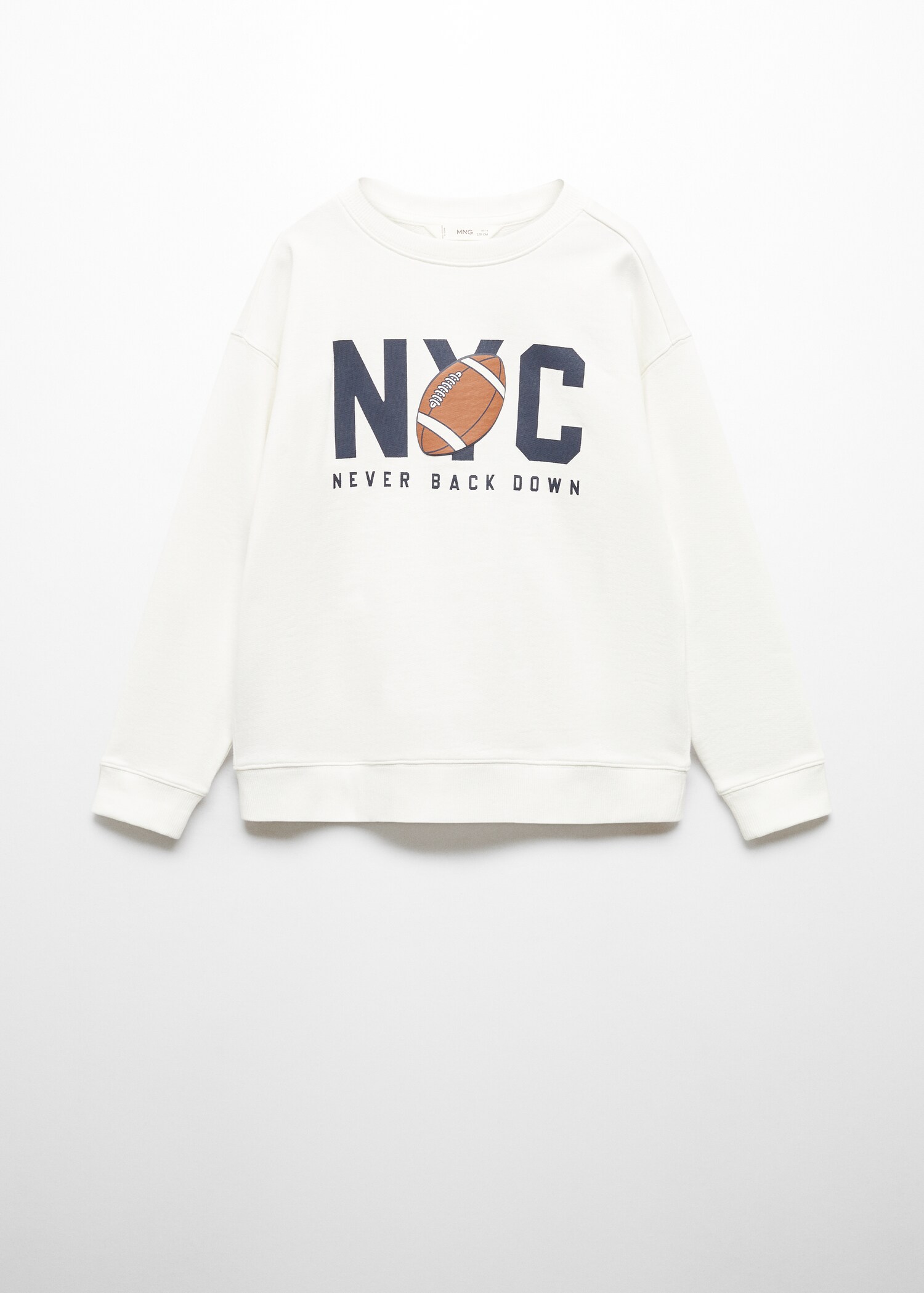 Printed message sweatshirt - Article without model
