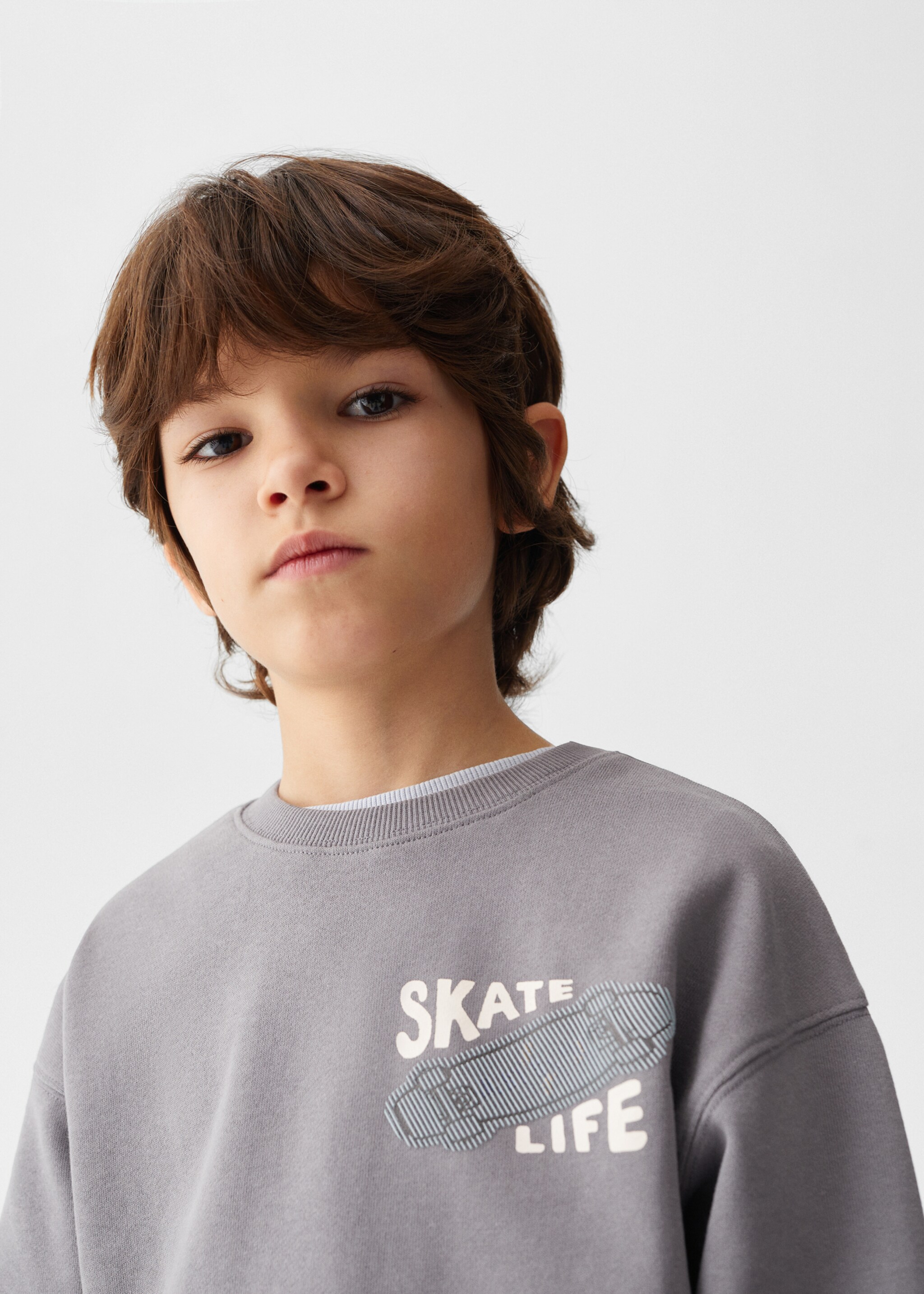 Message cotton sweatshirt - Details of the article 1
