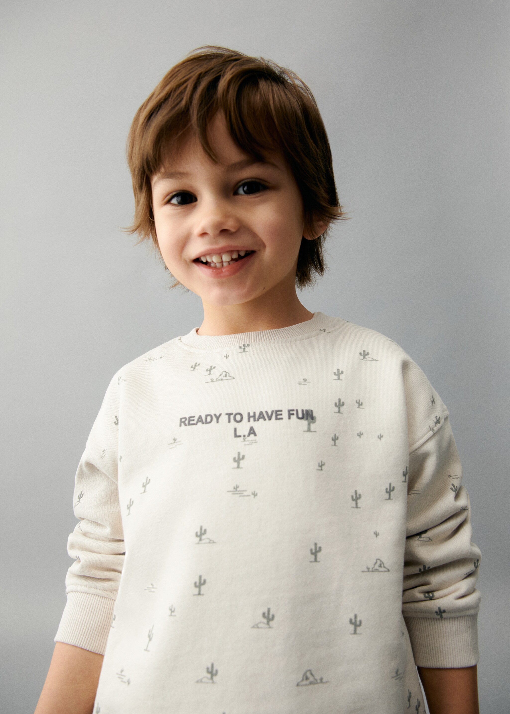 Sweatshirt met bedrukte boodschap - Detail van het artikel 1