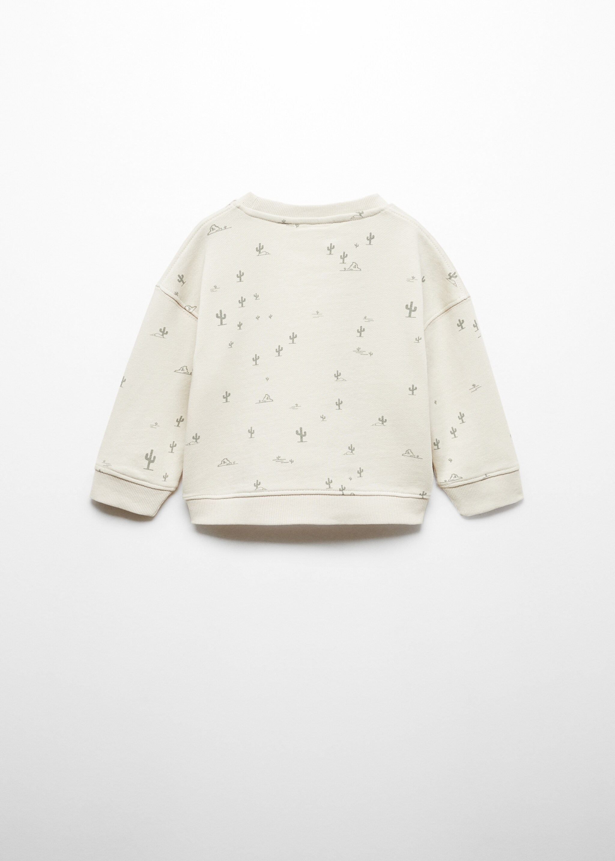 Sweatshirt met bedrukte boodschap - Achterkant van het artikel