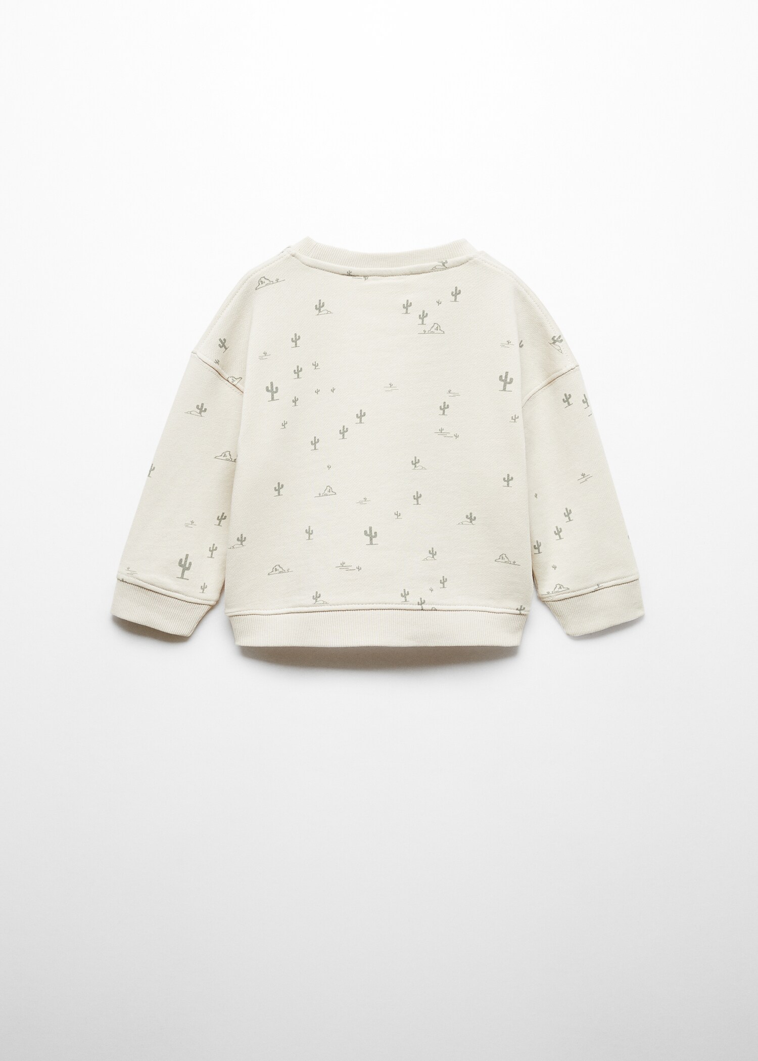 Sweatshirt met bedrukte boodschap - Achterkant van het artikel