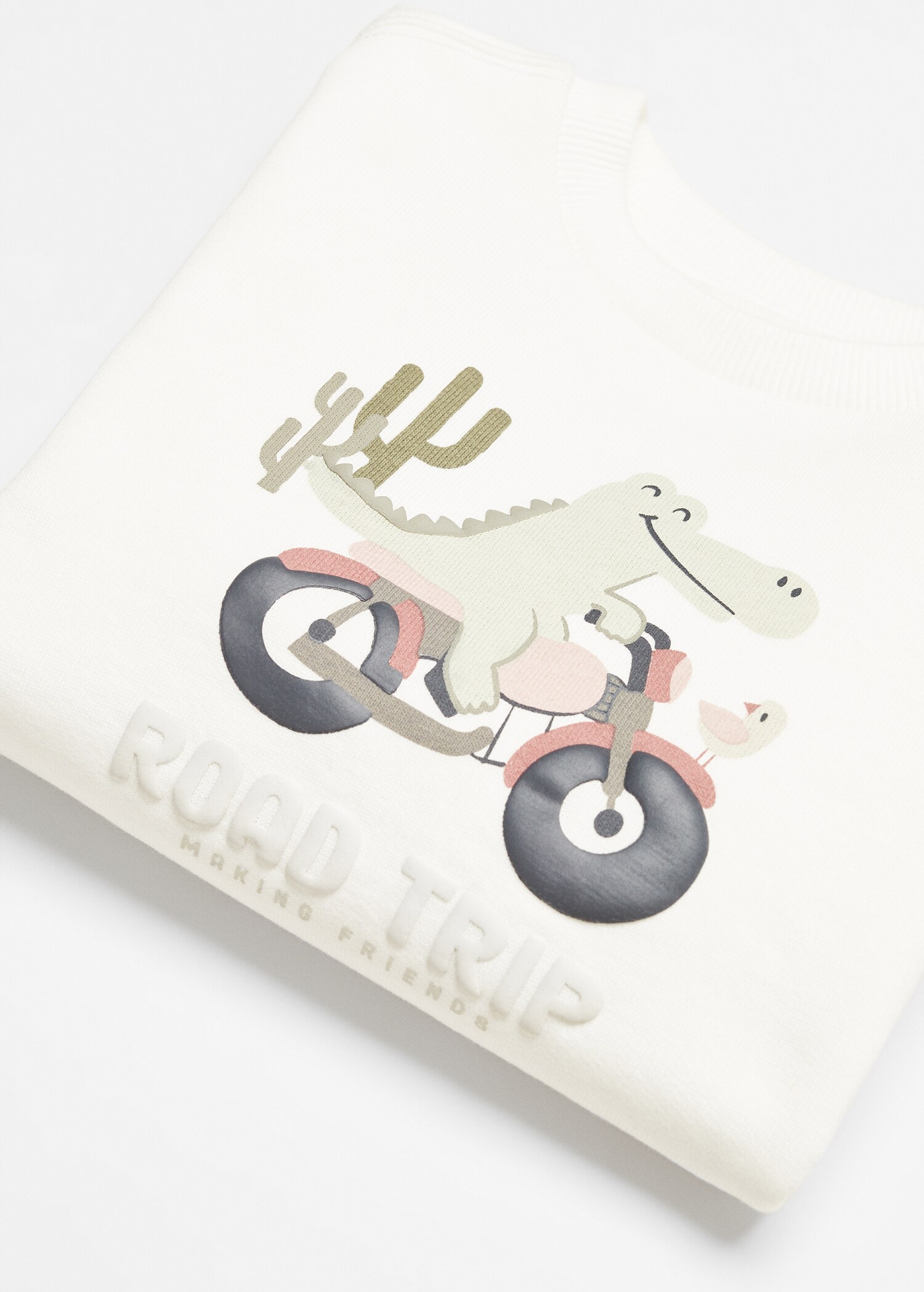 Gemustertes Baumwoll-Sweatshirt - Detail des Artikels 8