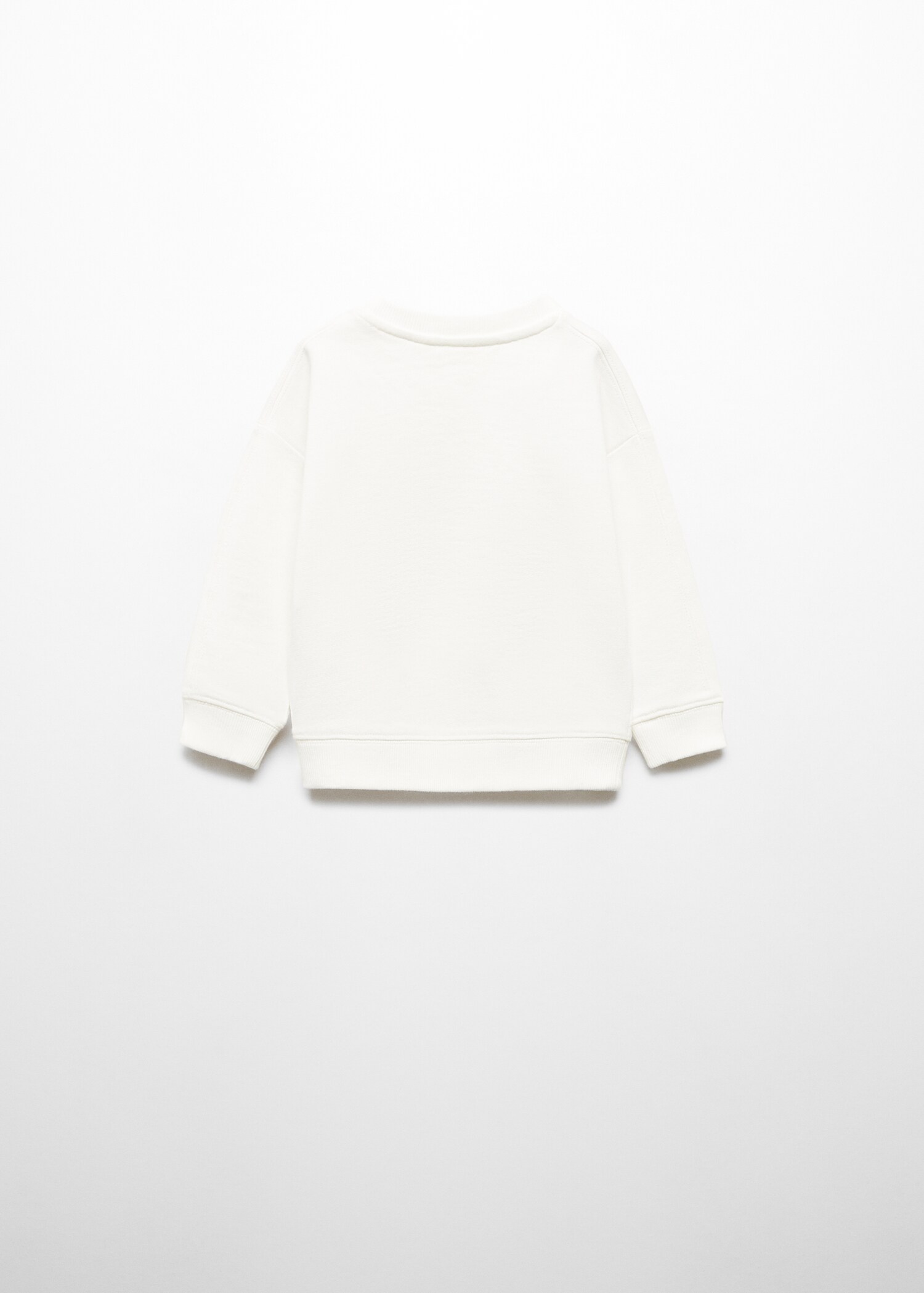 Gemustertes Baumwoll-Sweatshirt - Rückseite des Artikels