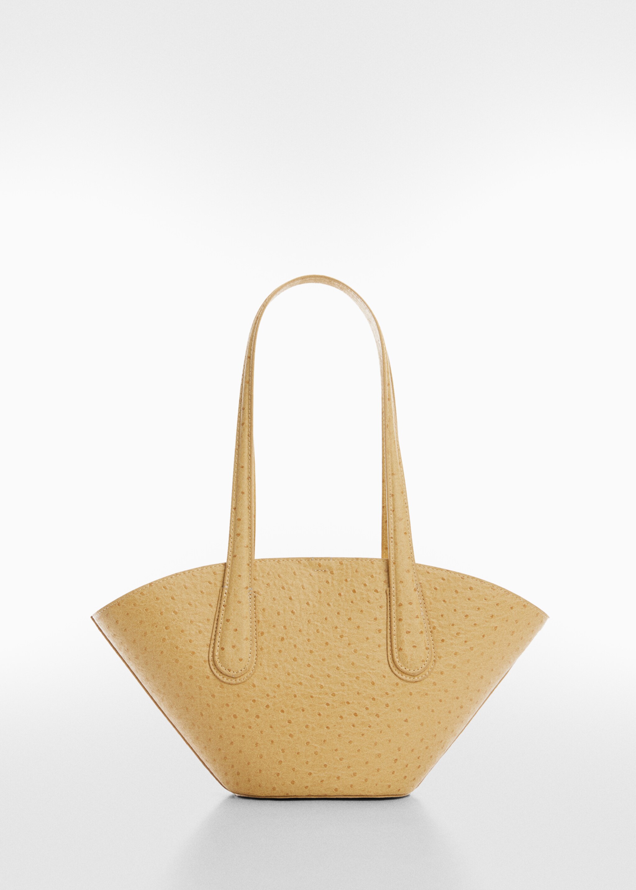 Bolso shopper efecto piel - Artículo sin modelo, Vainilla. Ref: 67014477-00.