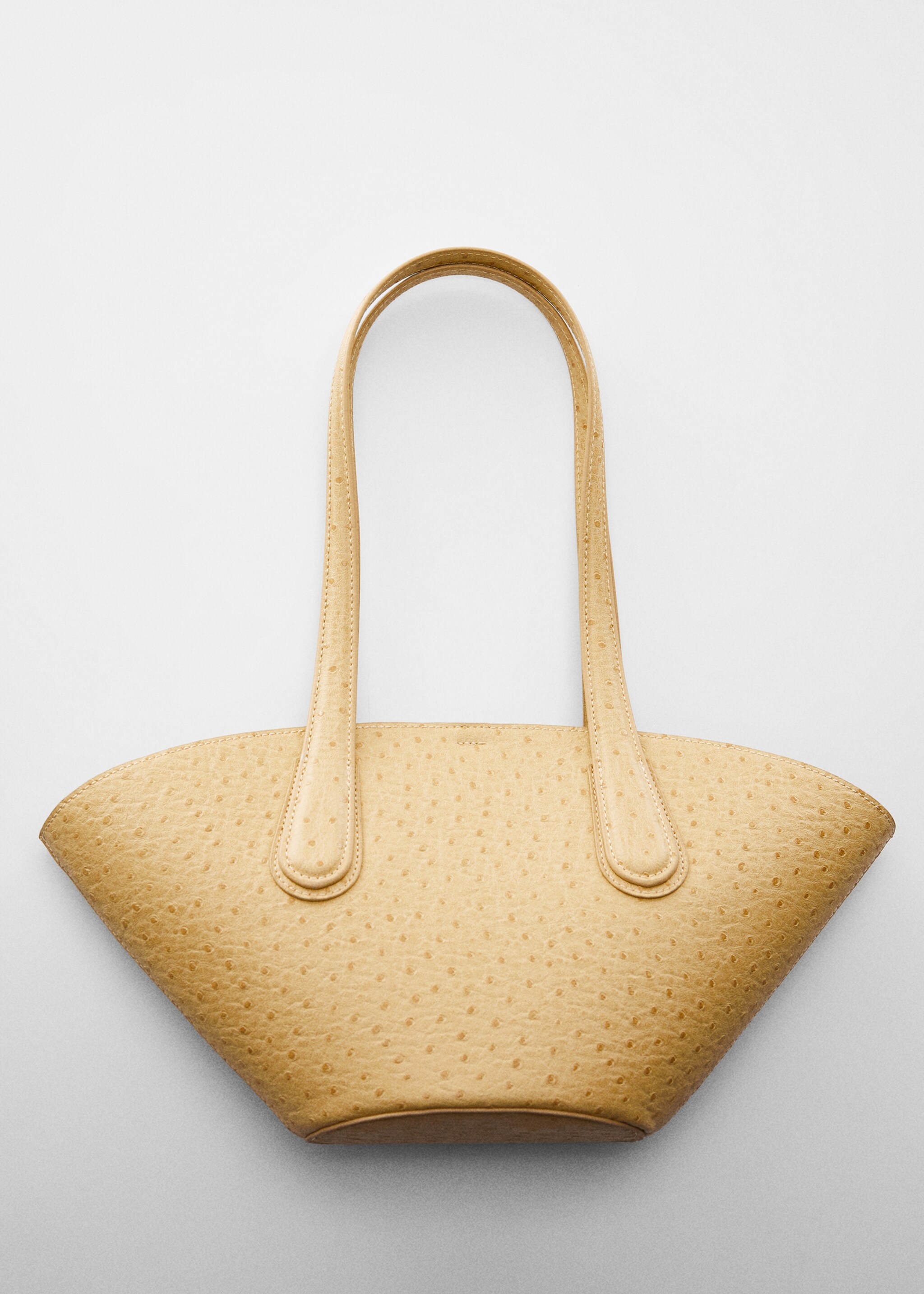 Bolso shopper efecto piel - Detalle del artículo 5, Vainilla. Ref: 67014477-00.