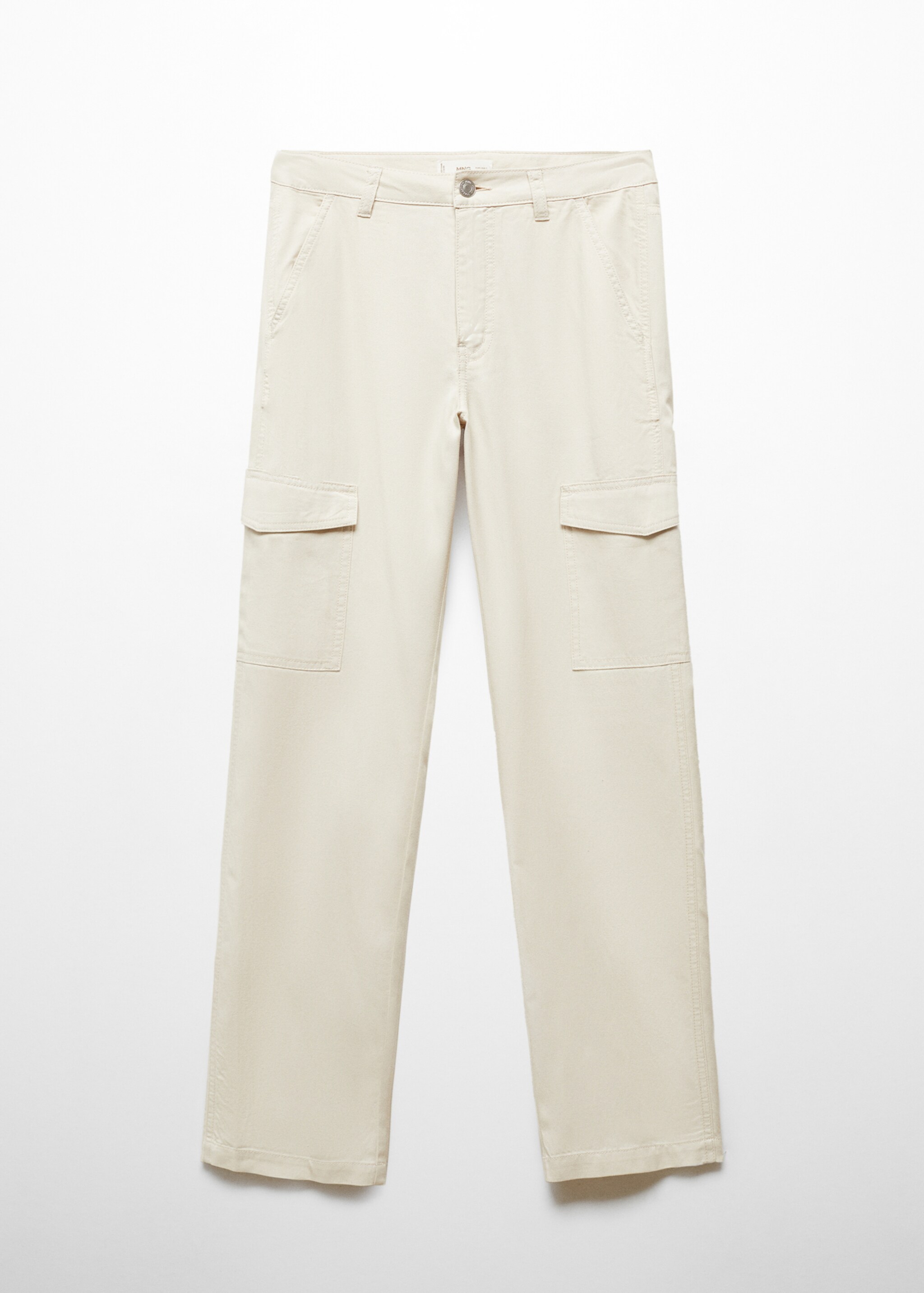 Straight cargo pants - Article without model, Light/Pastel Grey. Ref: 67015147-00.