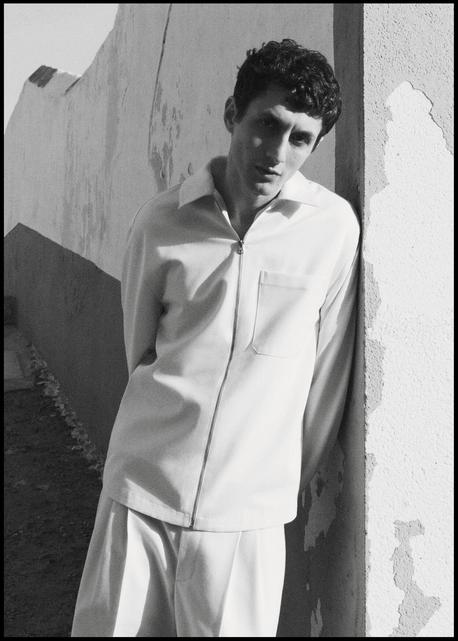Cotton overshirt with pocket - Details of the article 5
