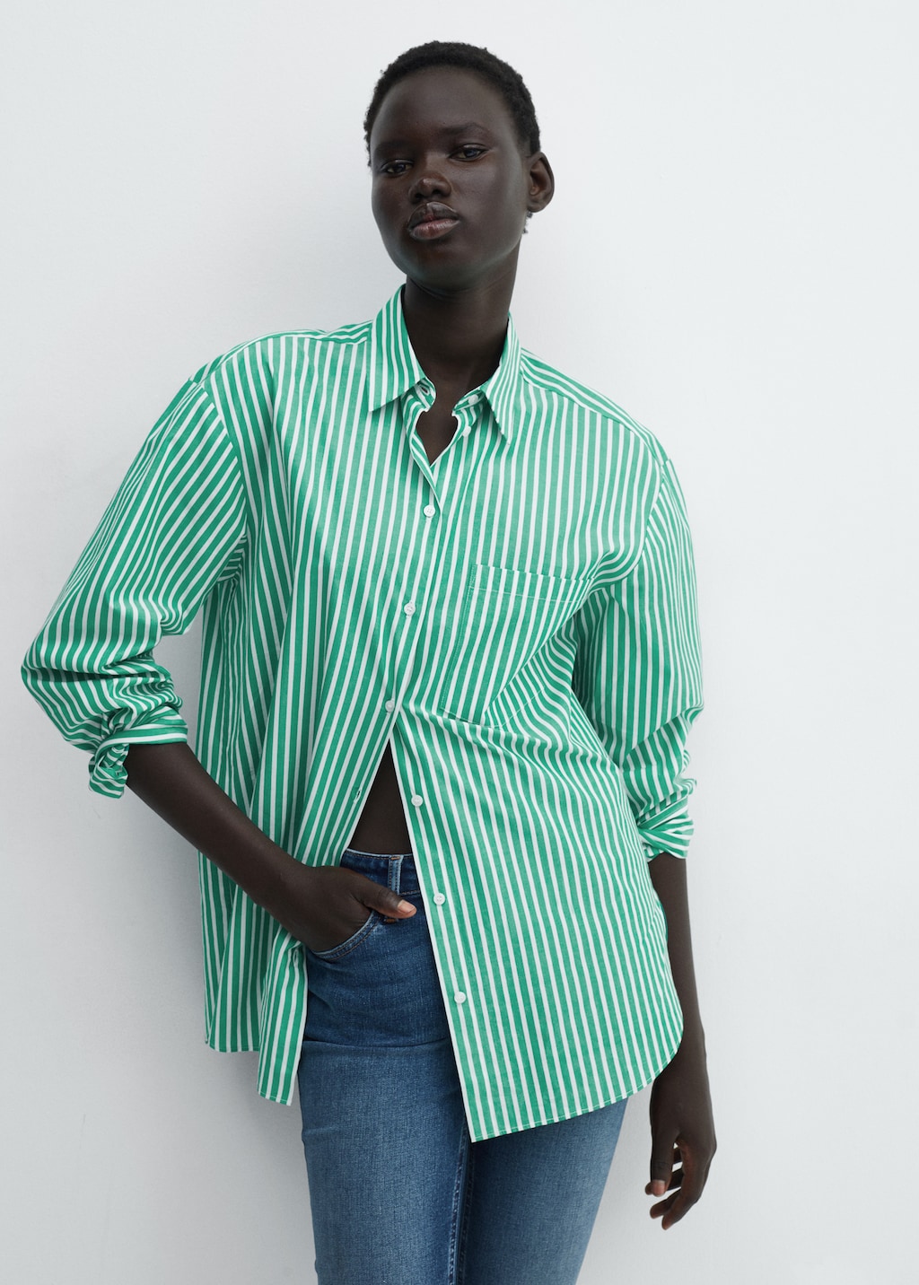 Camisa Popelin Camisa Rayas Azul Zara Striped Shirt Camisas
