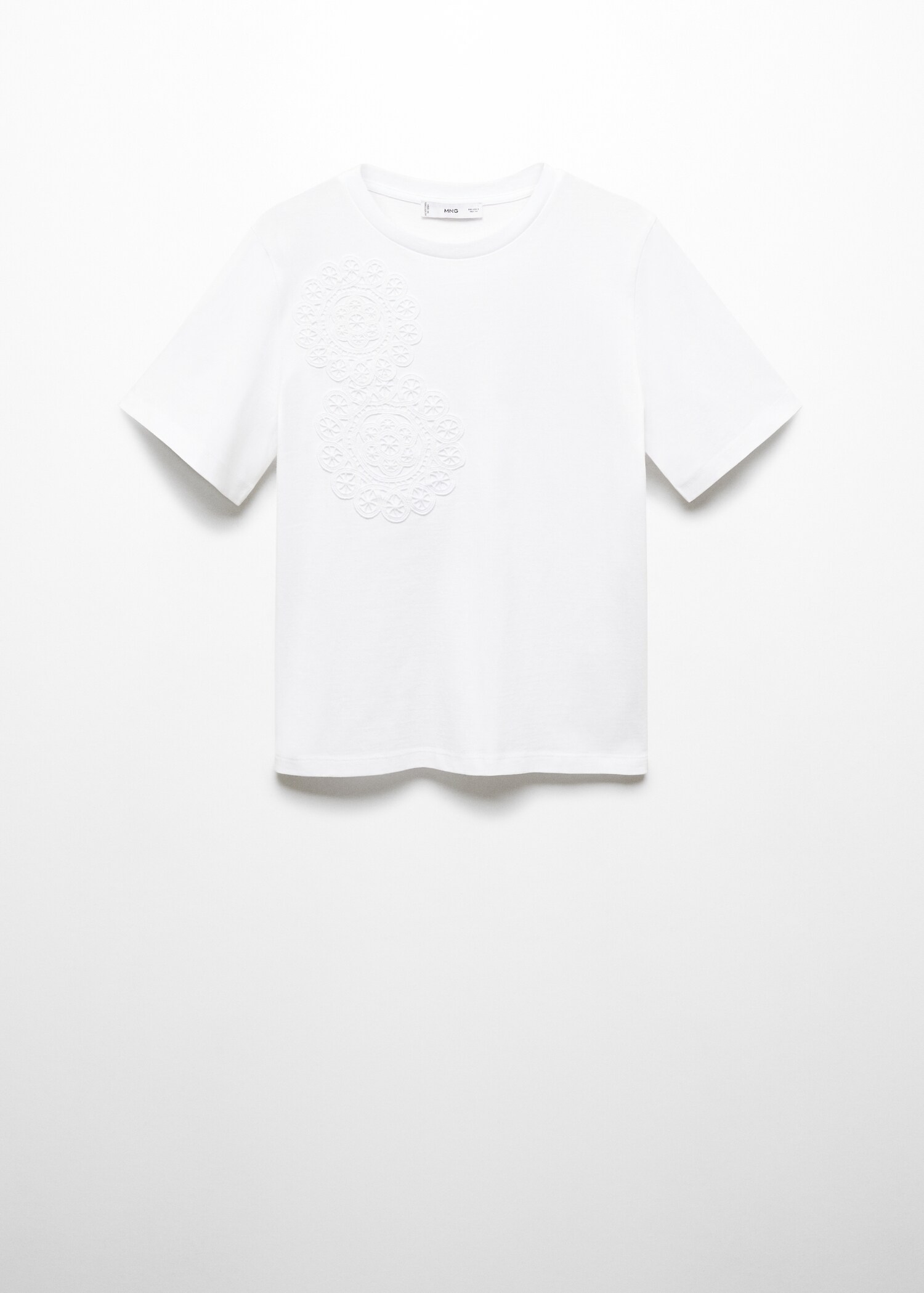 Embroidered cotton T-shirt - Article without model