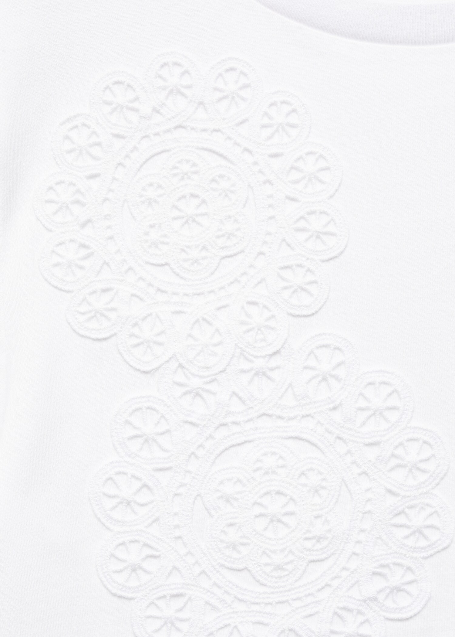 Embroidered cotton T-shirt - Details of the article 8