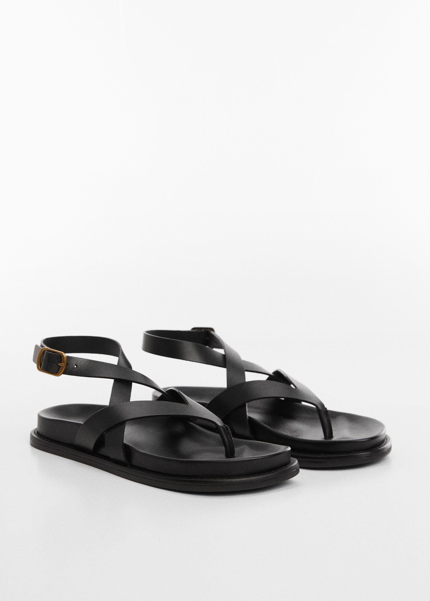 Riemensandalen aus Leder - Mittlere Ansicht