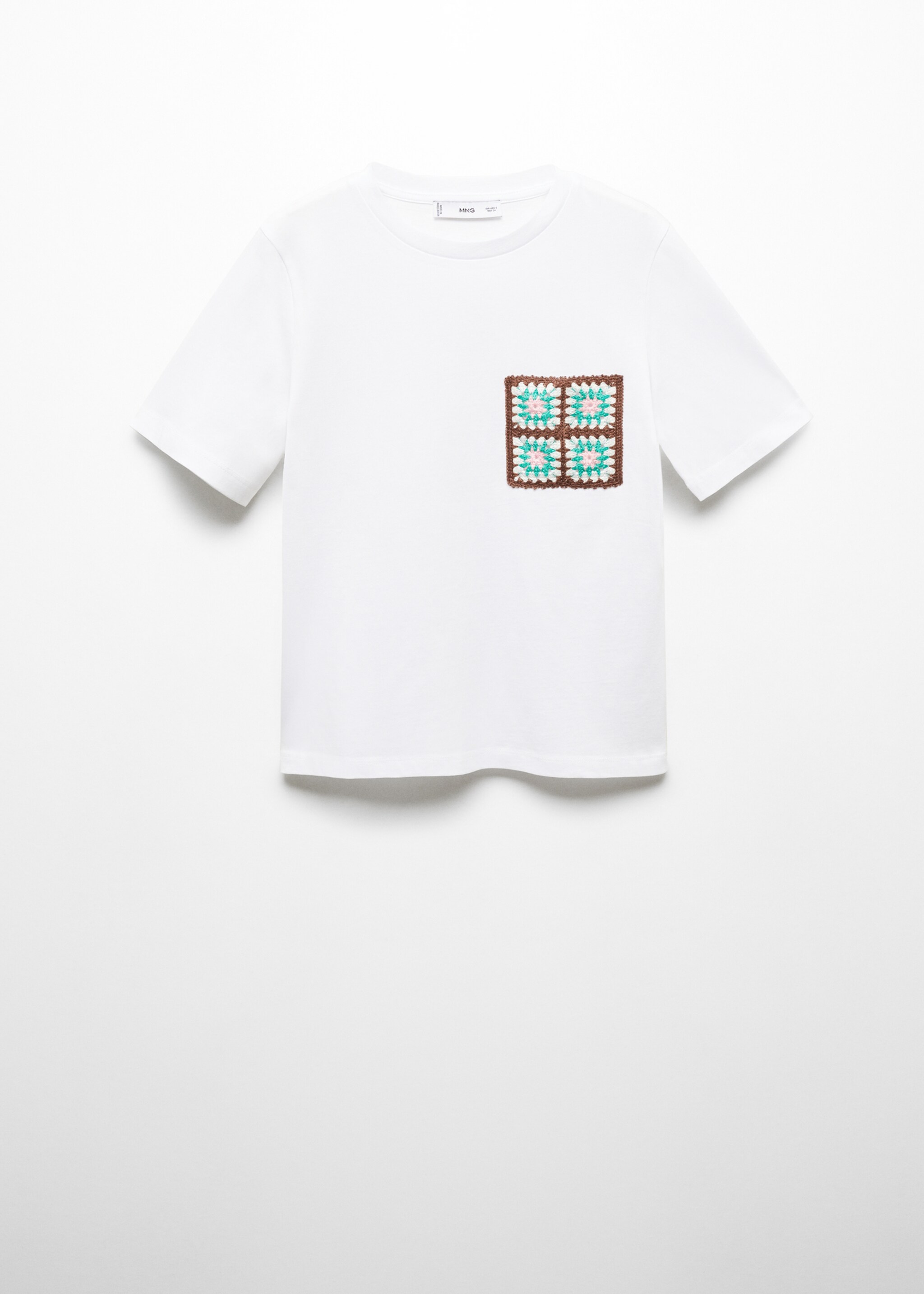 Crochet t-shirt with pocket - Article without model