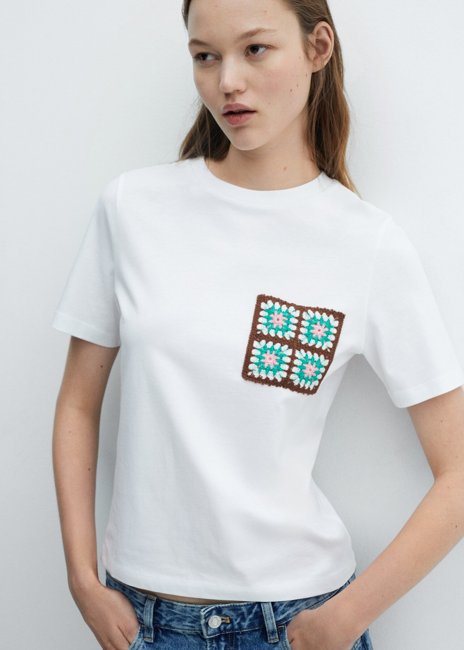 Camiseta bolsillo crochet - Detalle del artículo 1