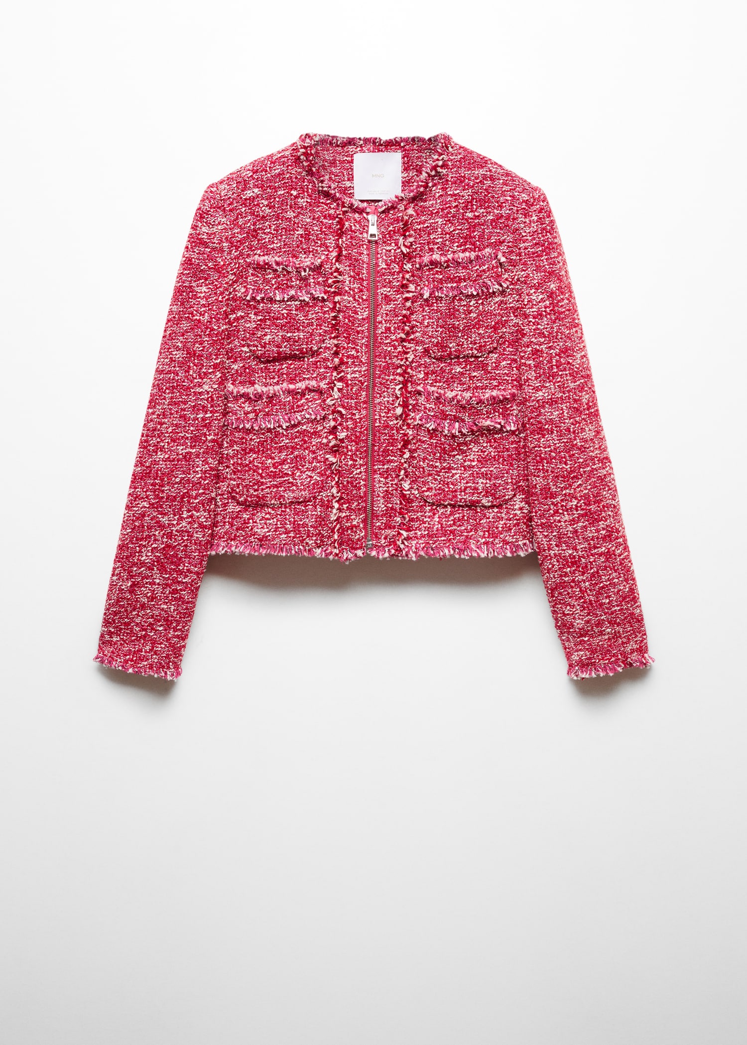 Pocket tweed jacket Women MANGO OUTLET Czech Republic