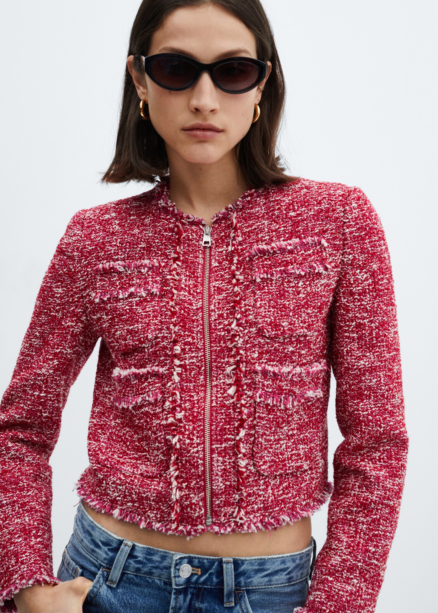 Tweed-Jacke mit Taschen - Detail des Artikels 1