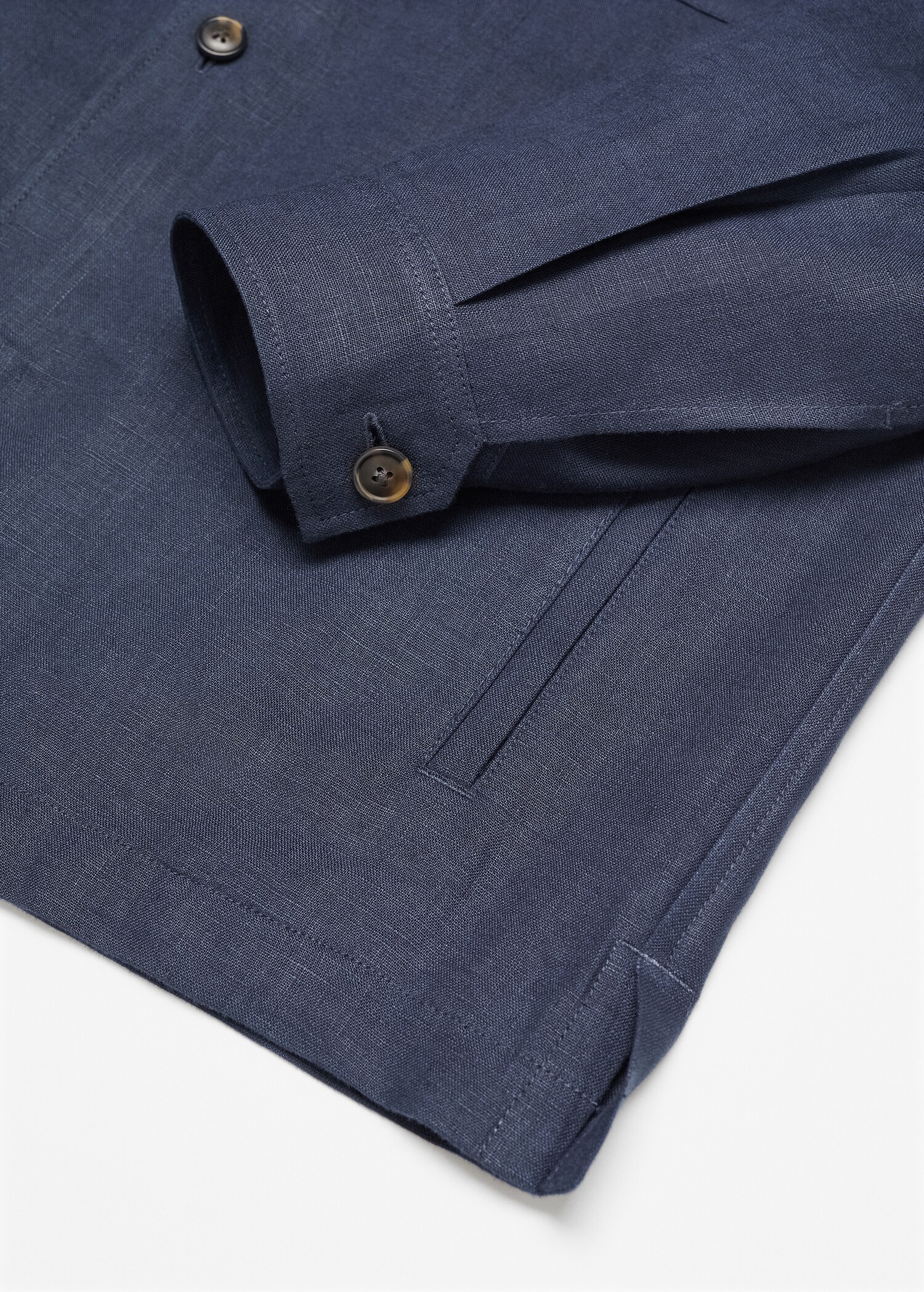 Sobrecamisa 100% lino bolsillos - Detalle del artículo 8