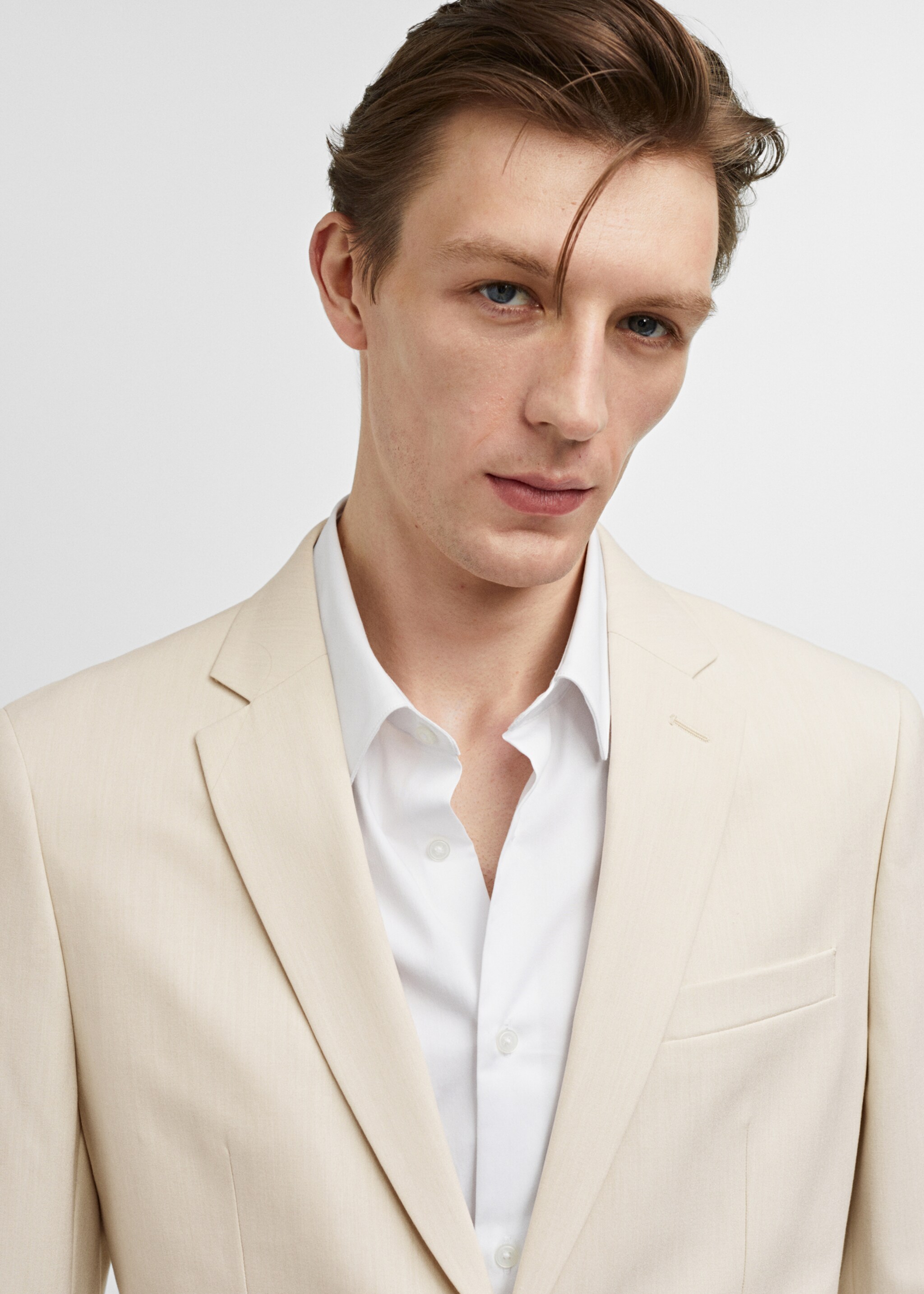 Super slim fit sako za odijelo od rastezljive tkanine - Detalji artikla 1
