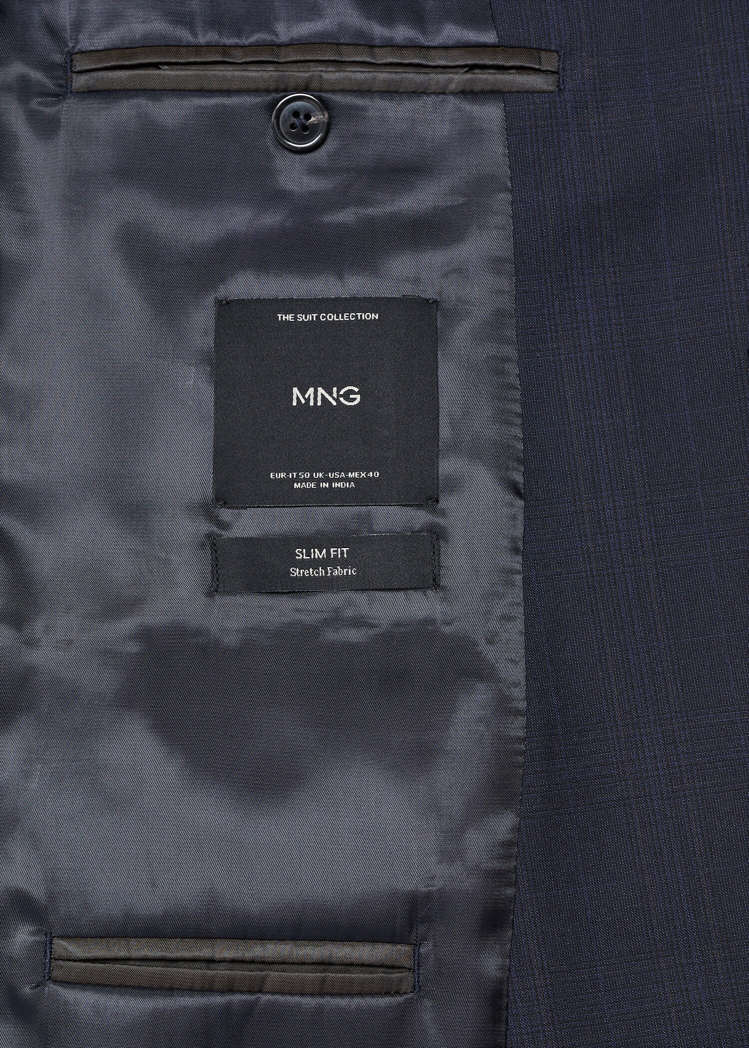 Stretch-fabric slim-fit suit jacket - Details of the article 8