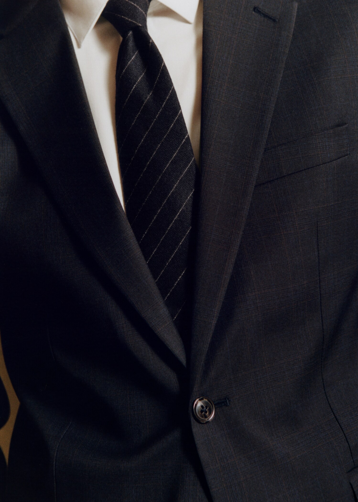 Stretch-fabric slim-fit suit jacket - Details of the article 9