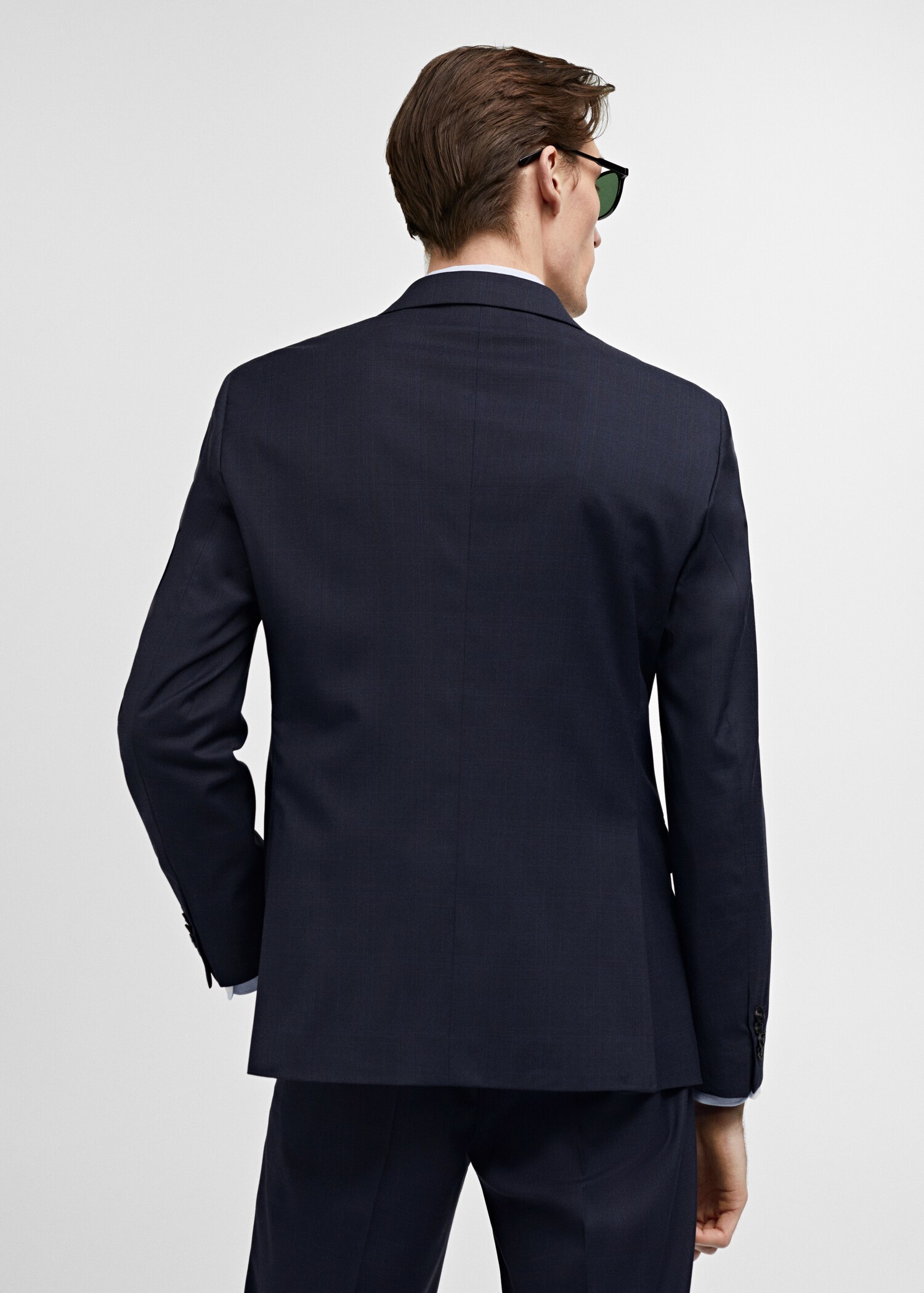 Stretch-fabric slim-fit suit jacket - Reverse of the article