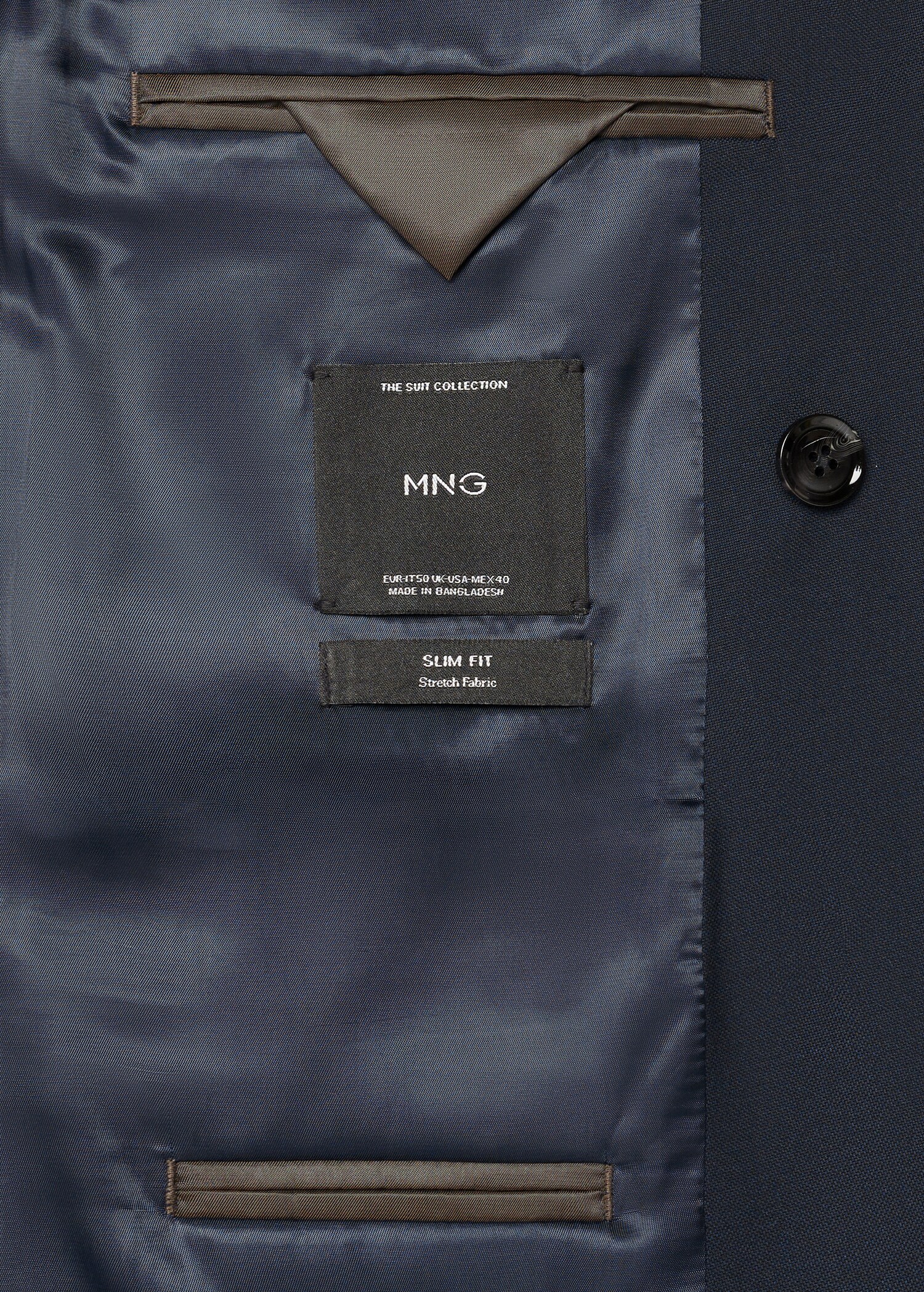 Slim fit-kavaj med omlott - Detaljer om artikeln 0