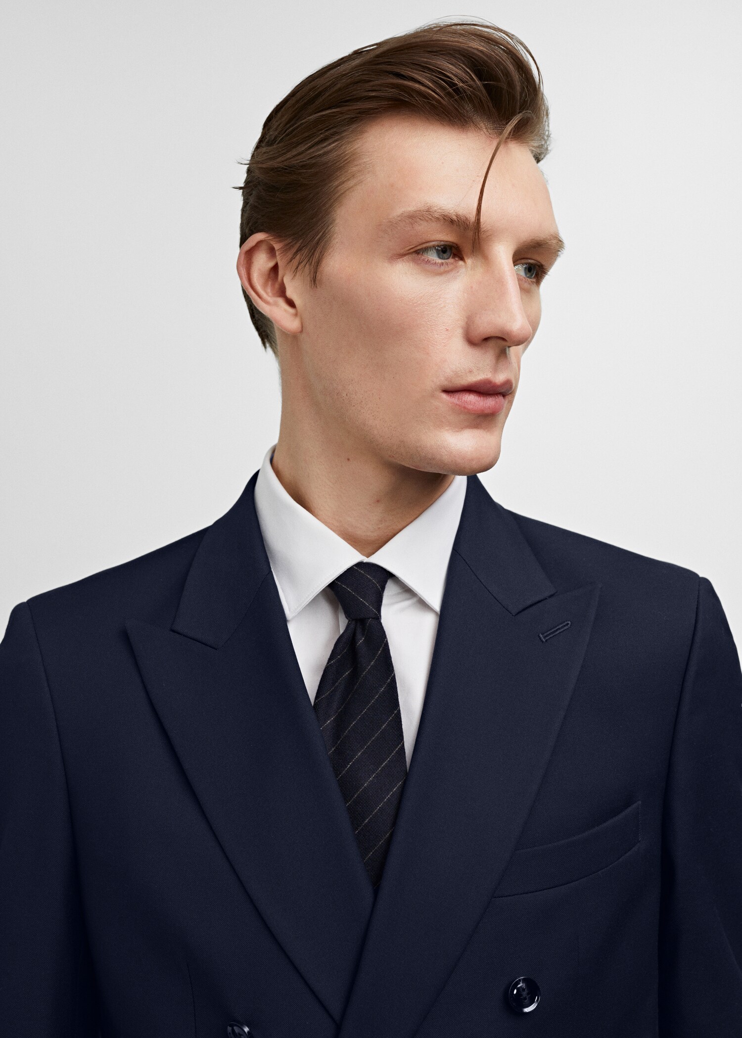 Slim fit-kavaj med omlott - Detaljer om artikeln 1