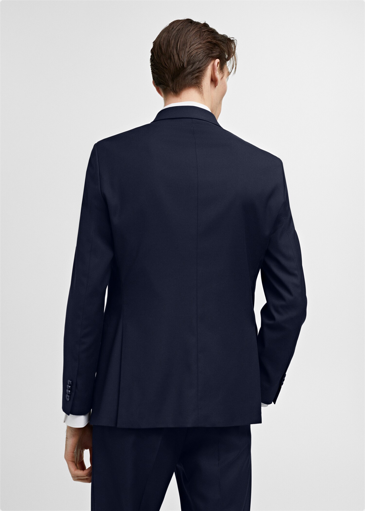 Slim fit-kavaj med omlott - Artikelns baksida