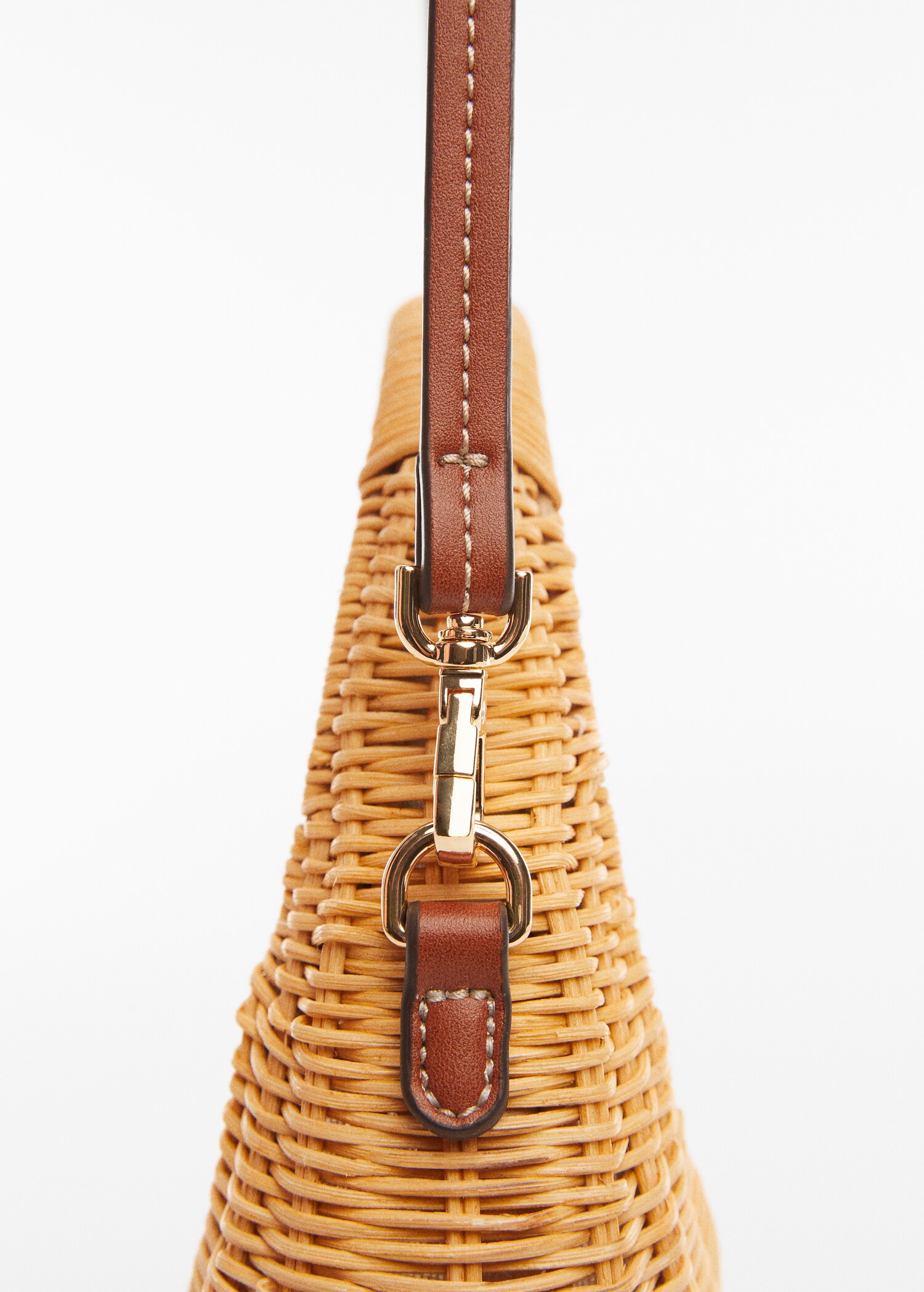 Rattan bag with double handle - Details of the article 1