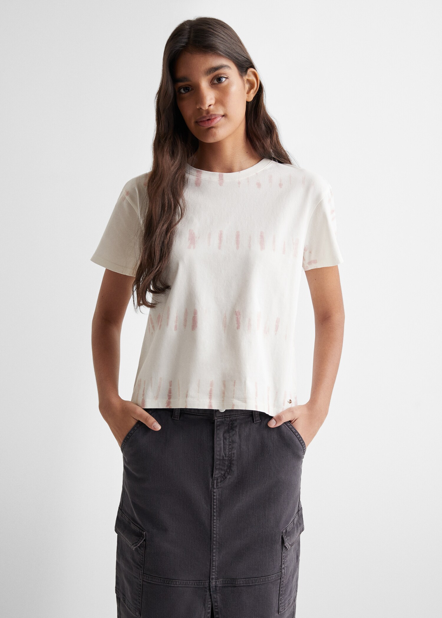 Tie-dye short-sleeved t-shirt - Medium plane