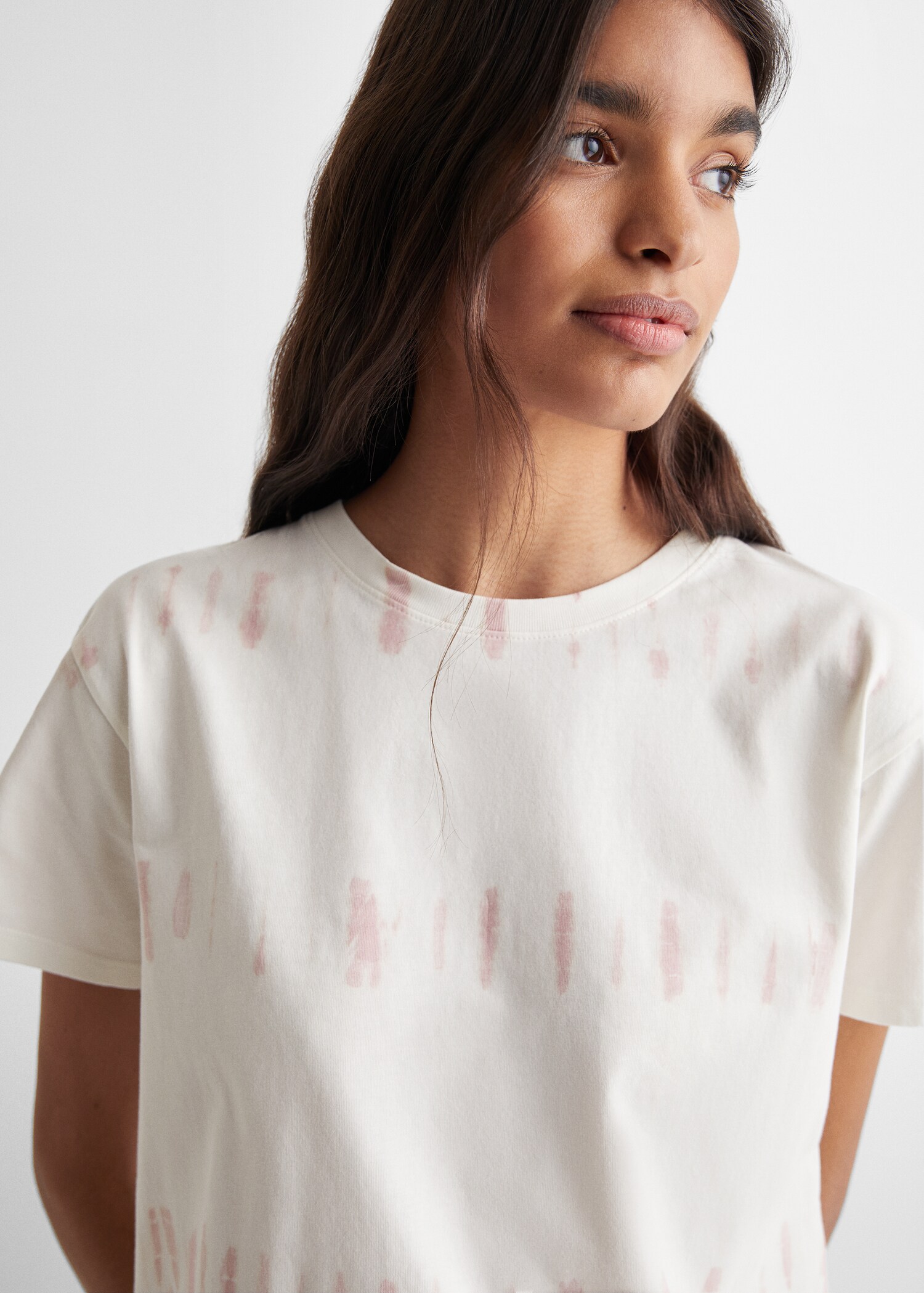 Tie-dye short-sleeved t-shirt - Details of the article 1