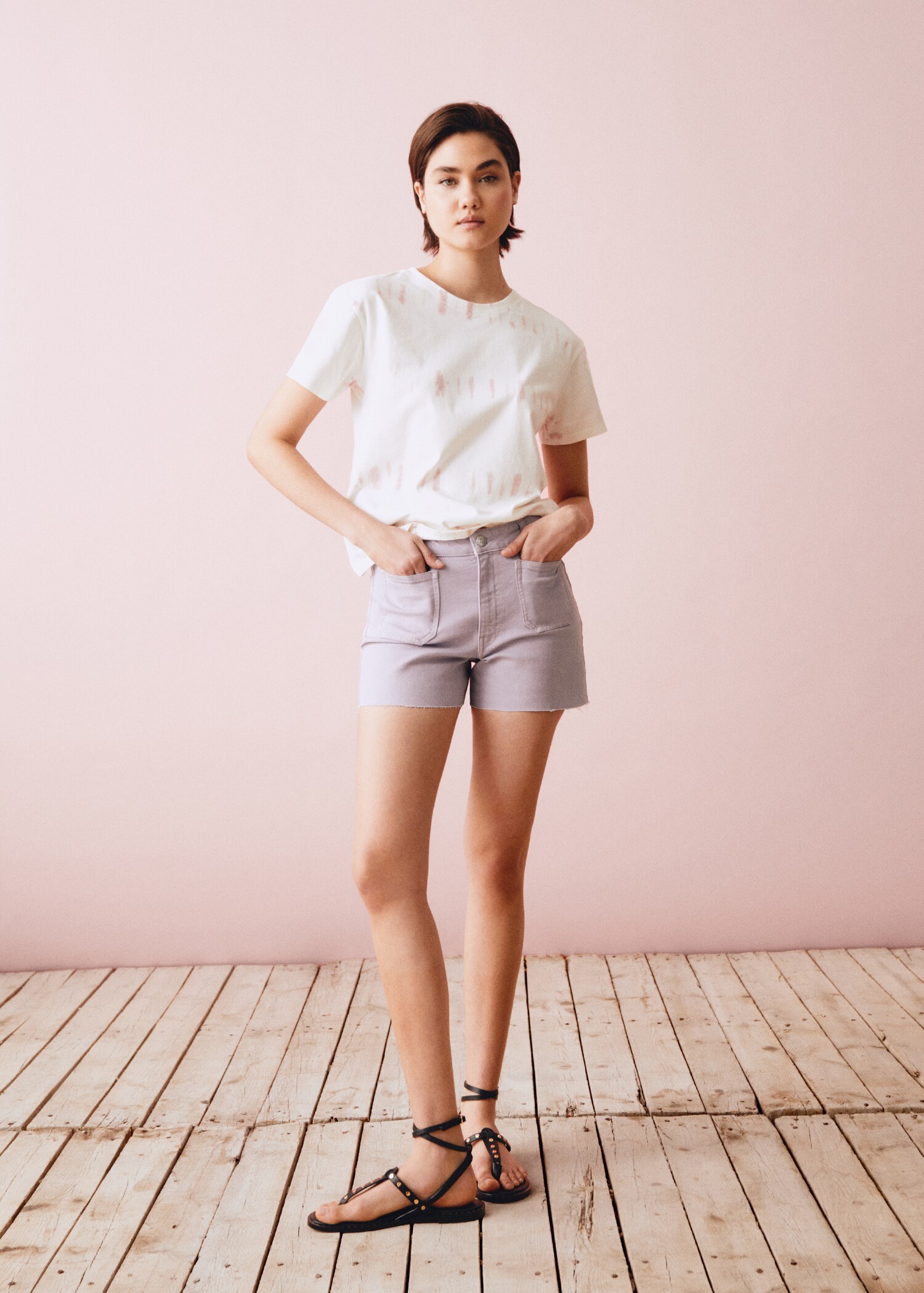 Tie-dye short-sleeved t-shirt - Details of the article 5