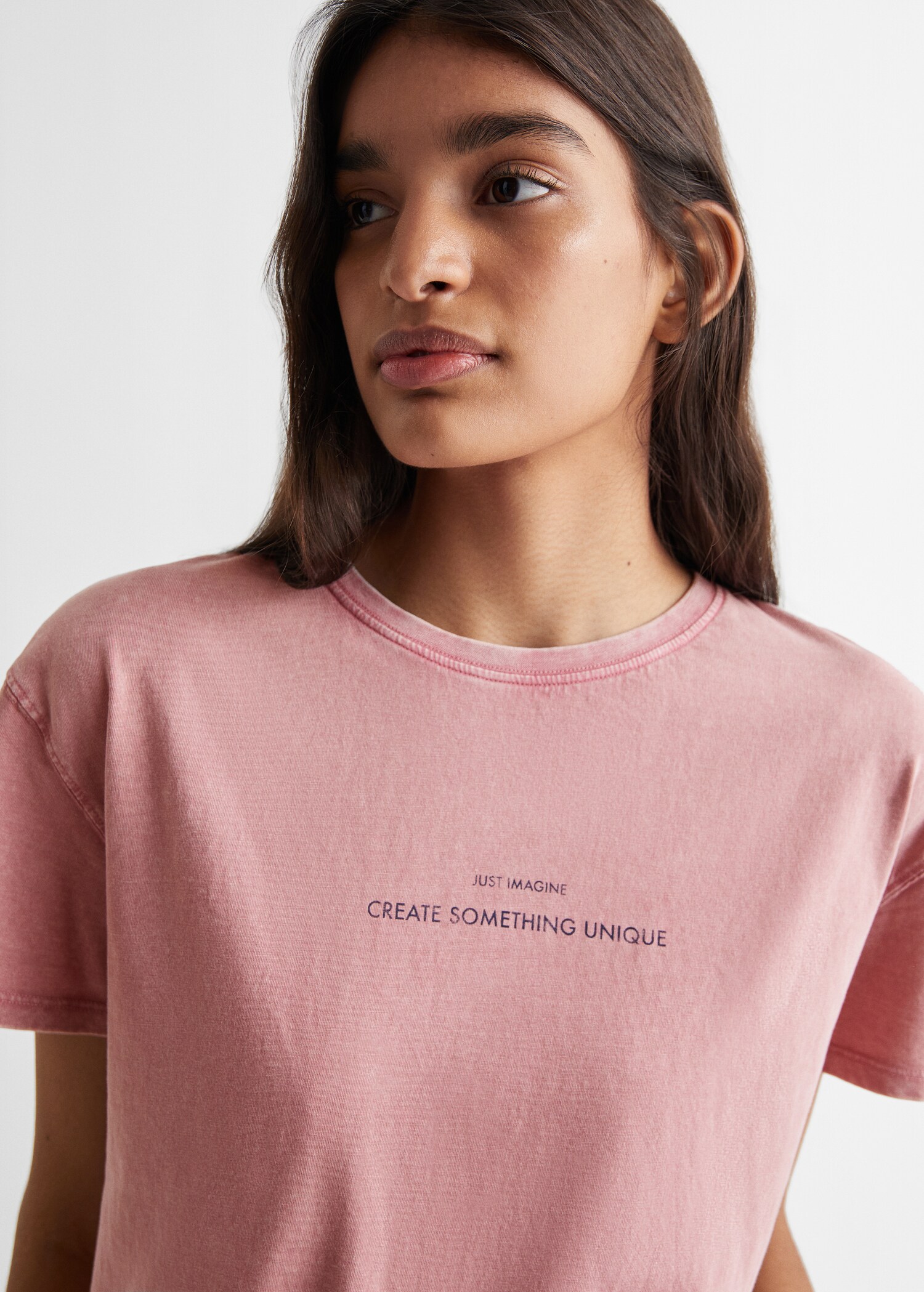 T-Shirt mit Textaufdruck - Detail des Artikels 1