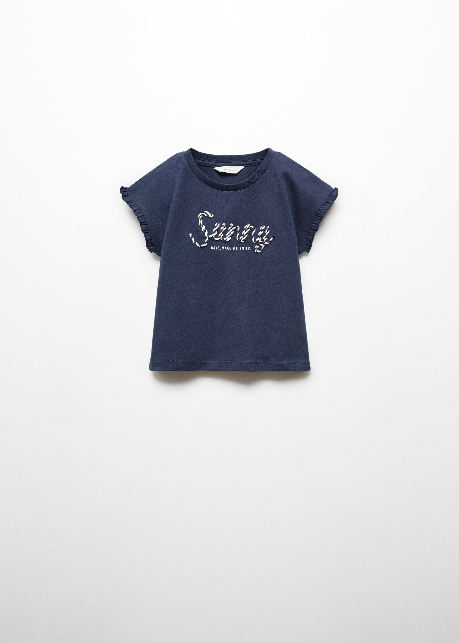 T-Shirt mit gestickter Aufschrift - Artikel ohne Model
