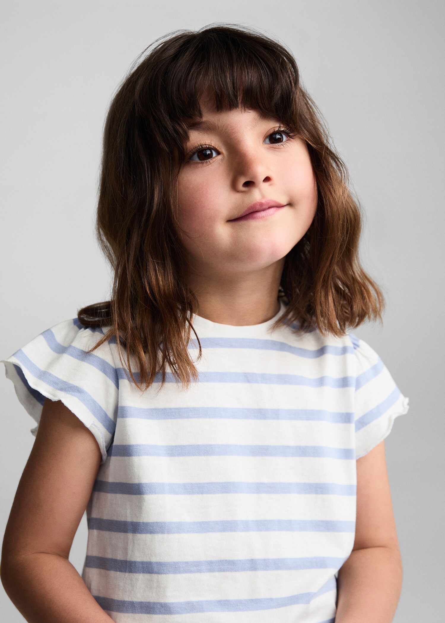 Ruffled striped t-shirt - Details of the article 1