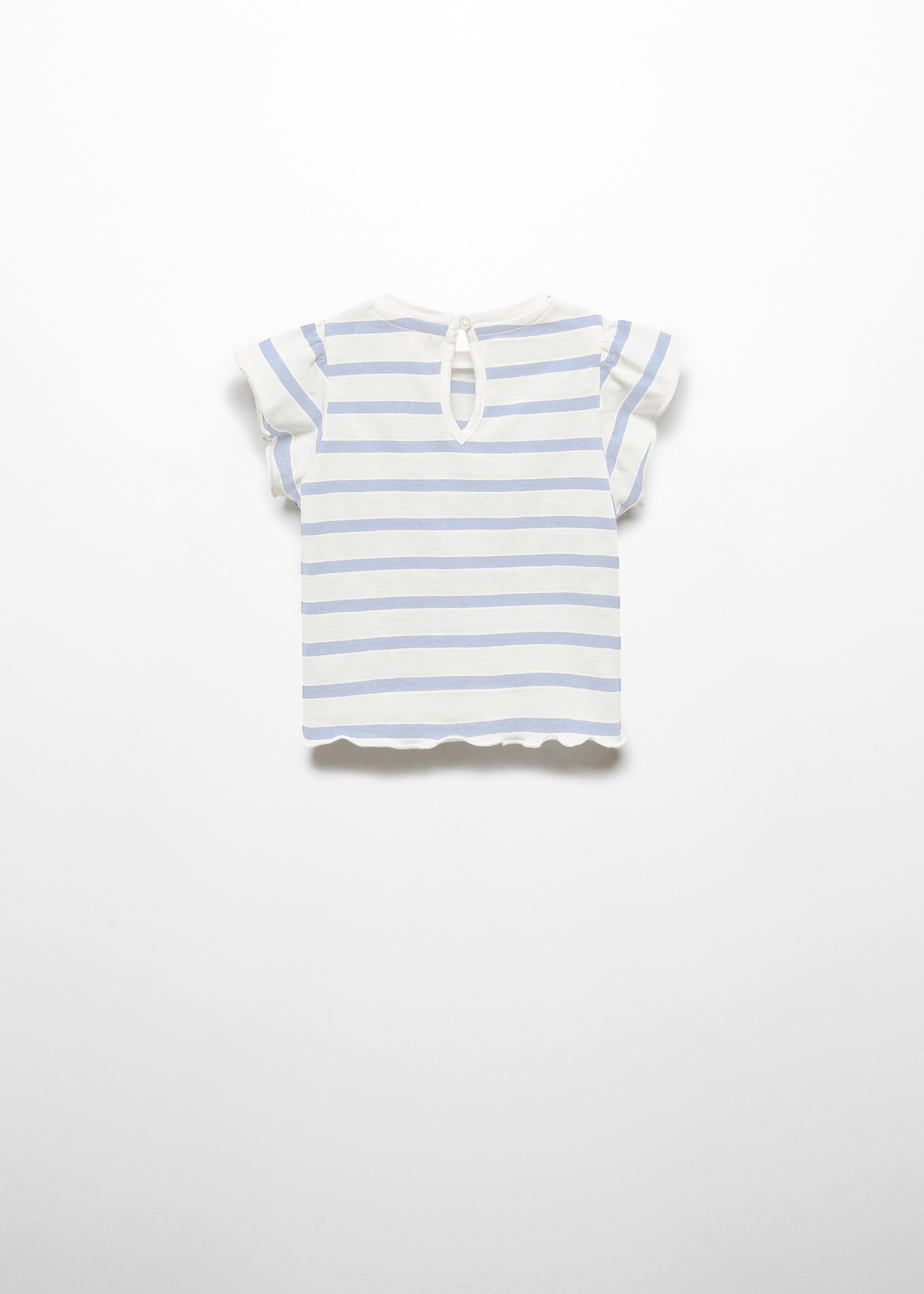 Ruffled striped t-shirt - Reverse of the article