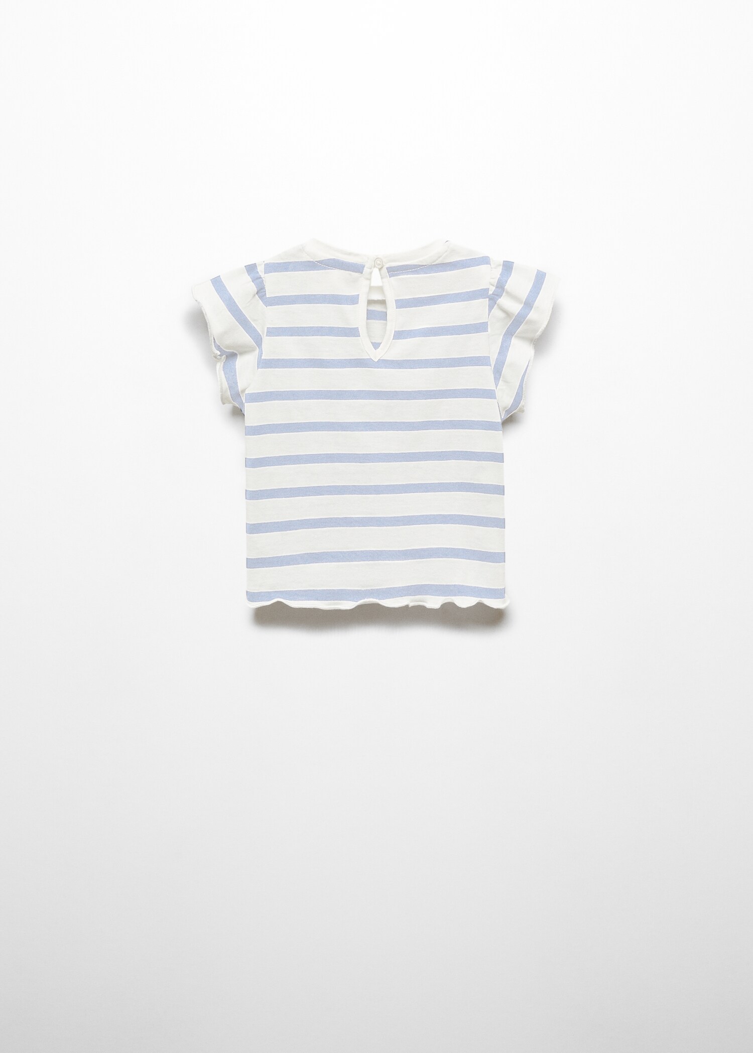 Ruffled striped t-shirt - Reverse of the article