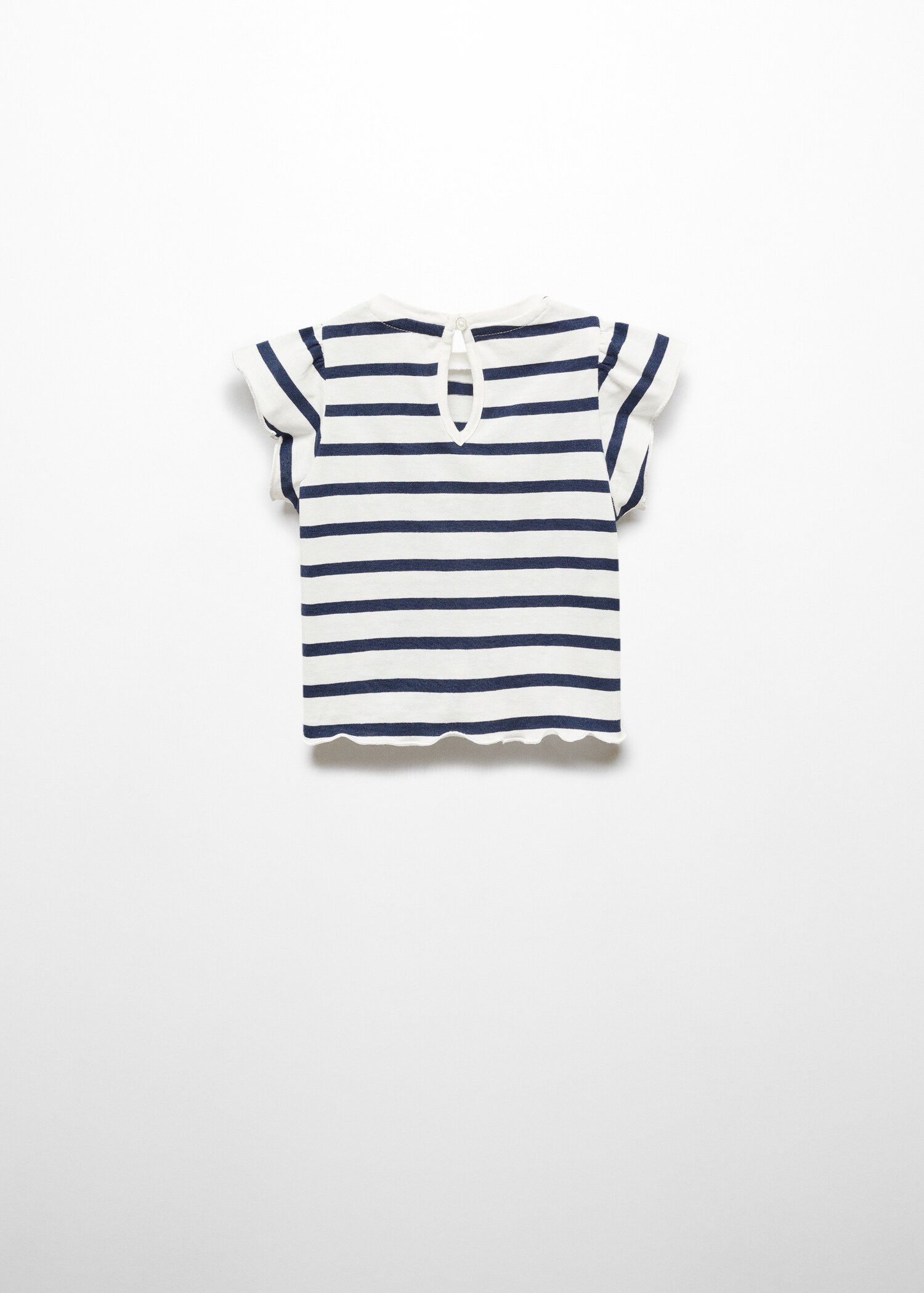 Ruffled striped t-shirt - Reverse of the article