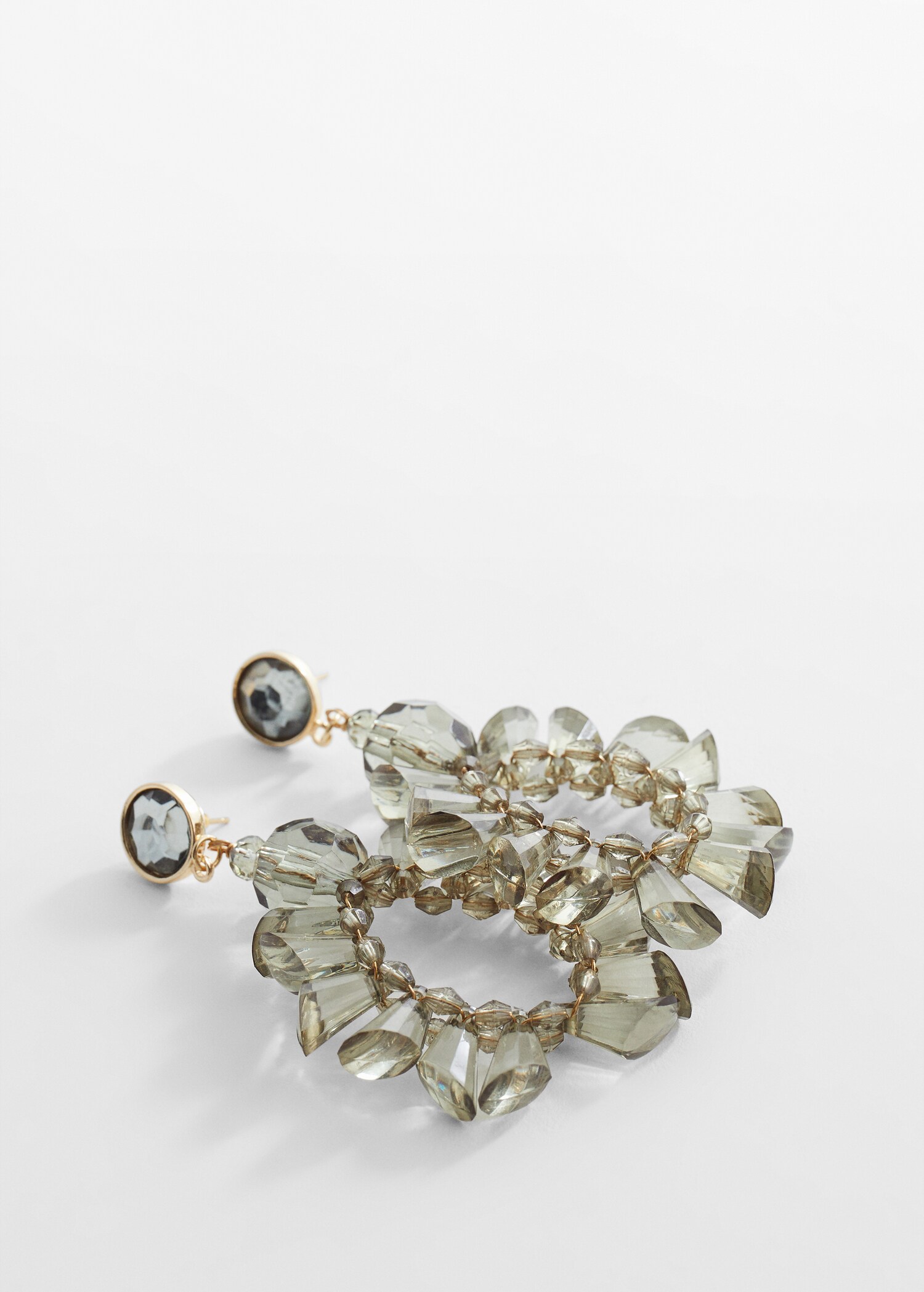 Mixed bead earrings - Medium plane